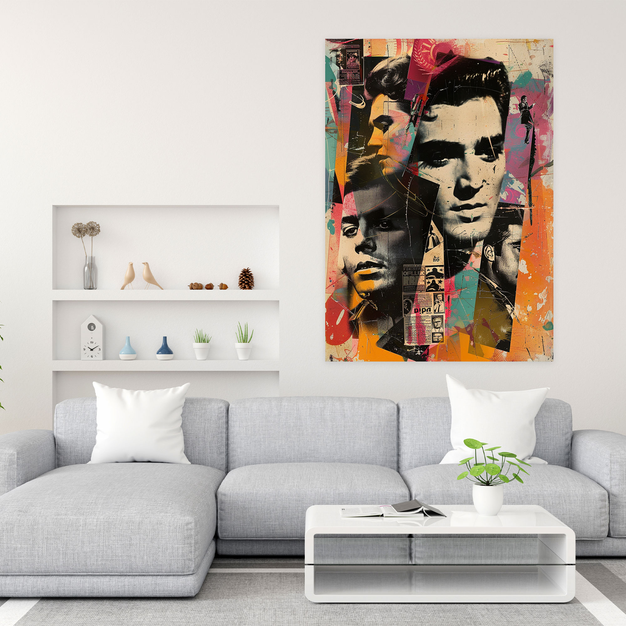 Popart Style Celebrity Collage Wall Decoration - Popart, Film Posters, Wall Decoration, Canvas Print