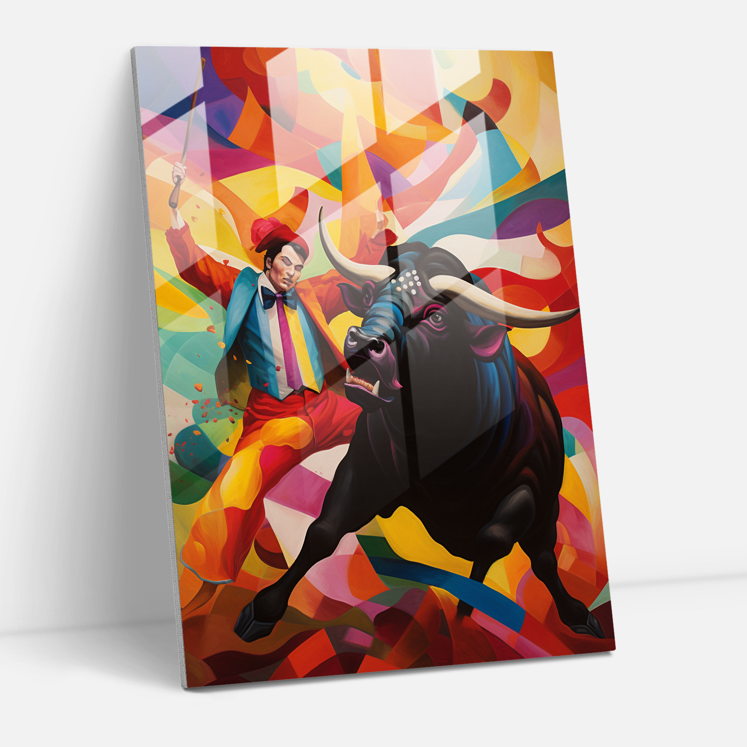 Pablo Picasso Style Wall Decoration - Pablo Picasso, Dramatic Battle, Bull, Modern Art