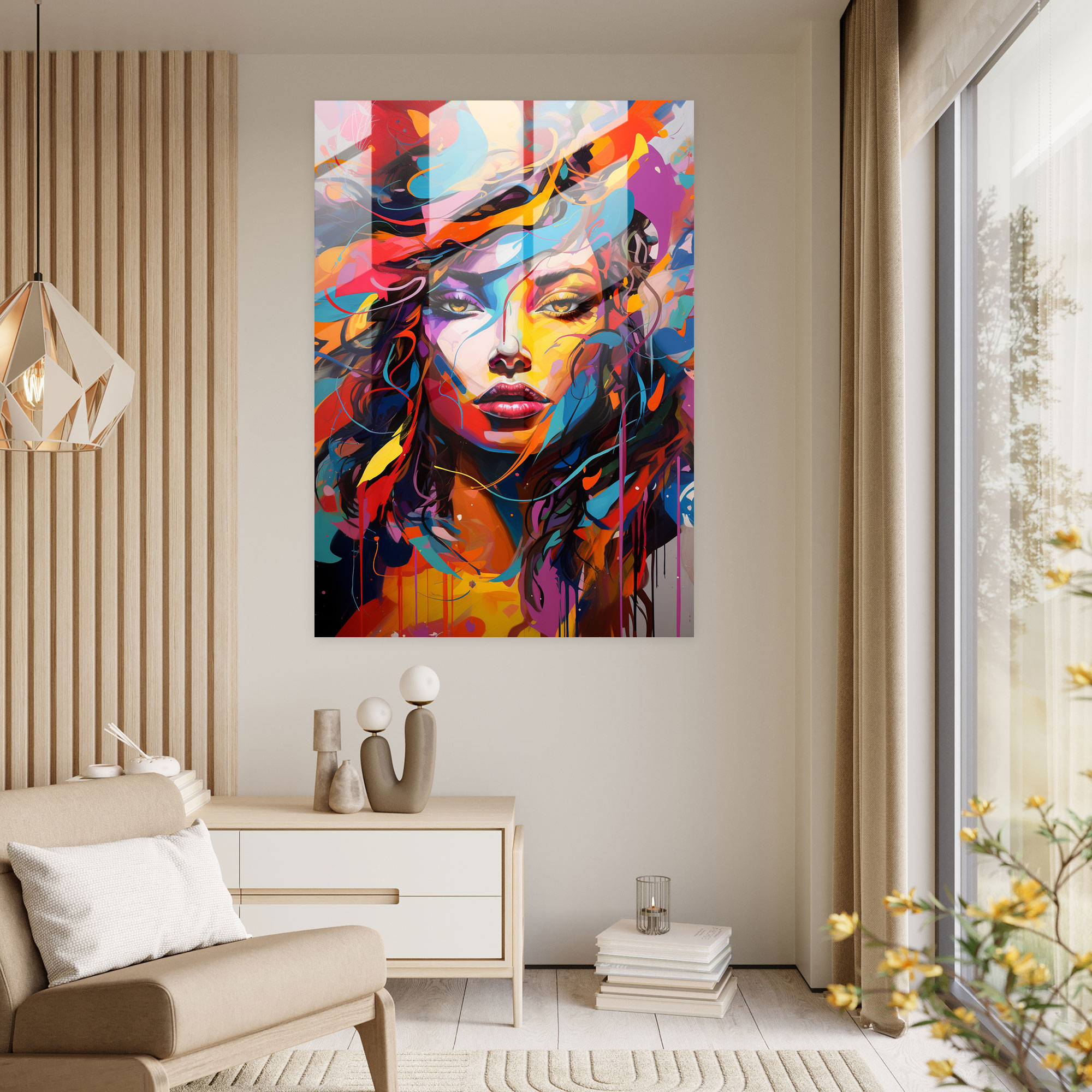 Pablo Picasso Style Wall Decoration - Pablo Picasso, Wall Decoration, Home Decoration, Glass Print
