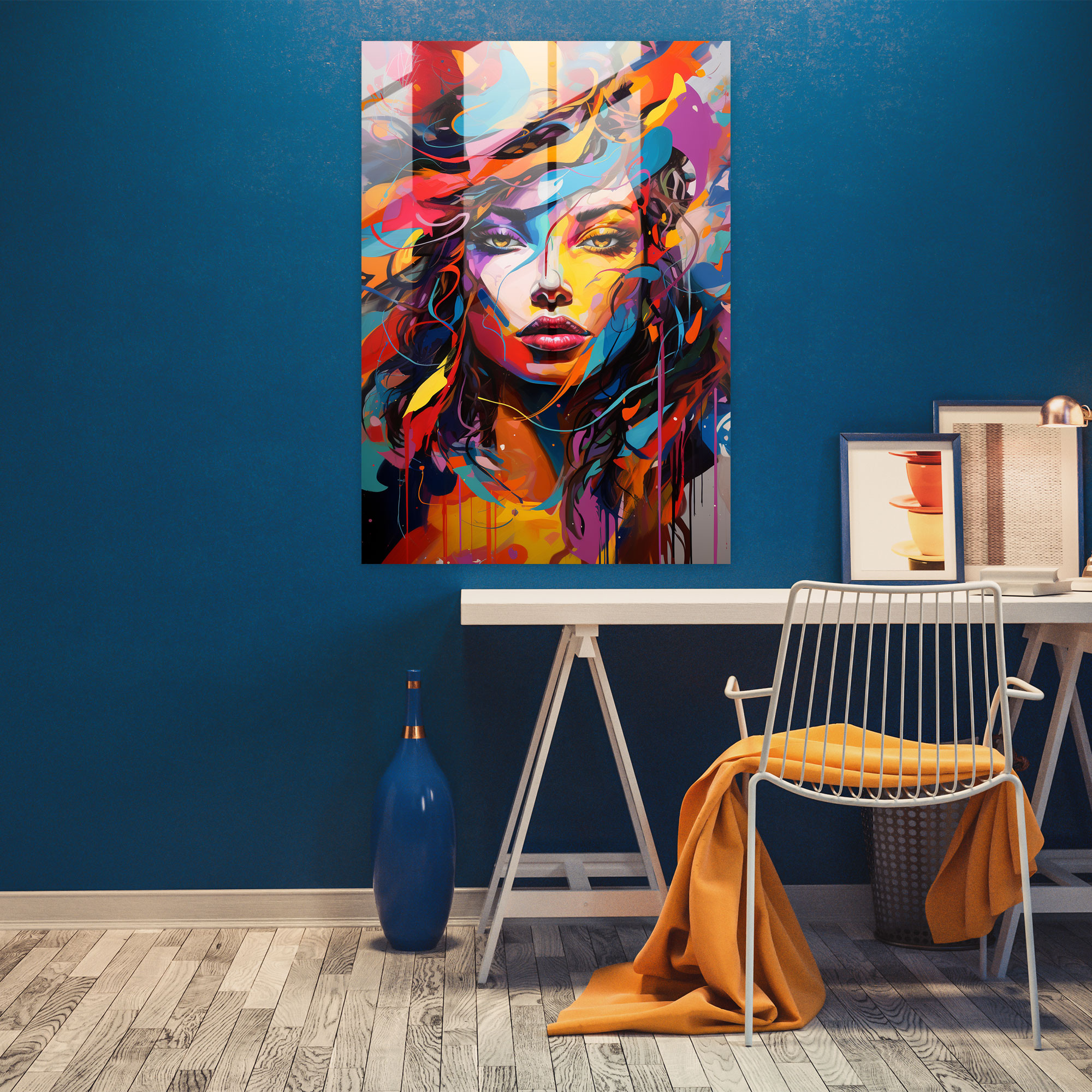 Pablo Picasso Style Wall Decoration - Pablo Picasso, Wall Decoration, Home Decoration, Glass Print
