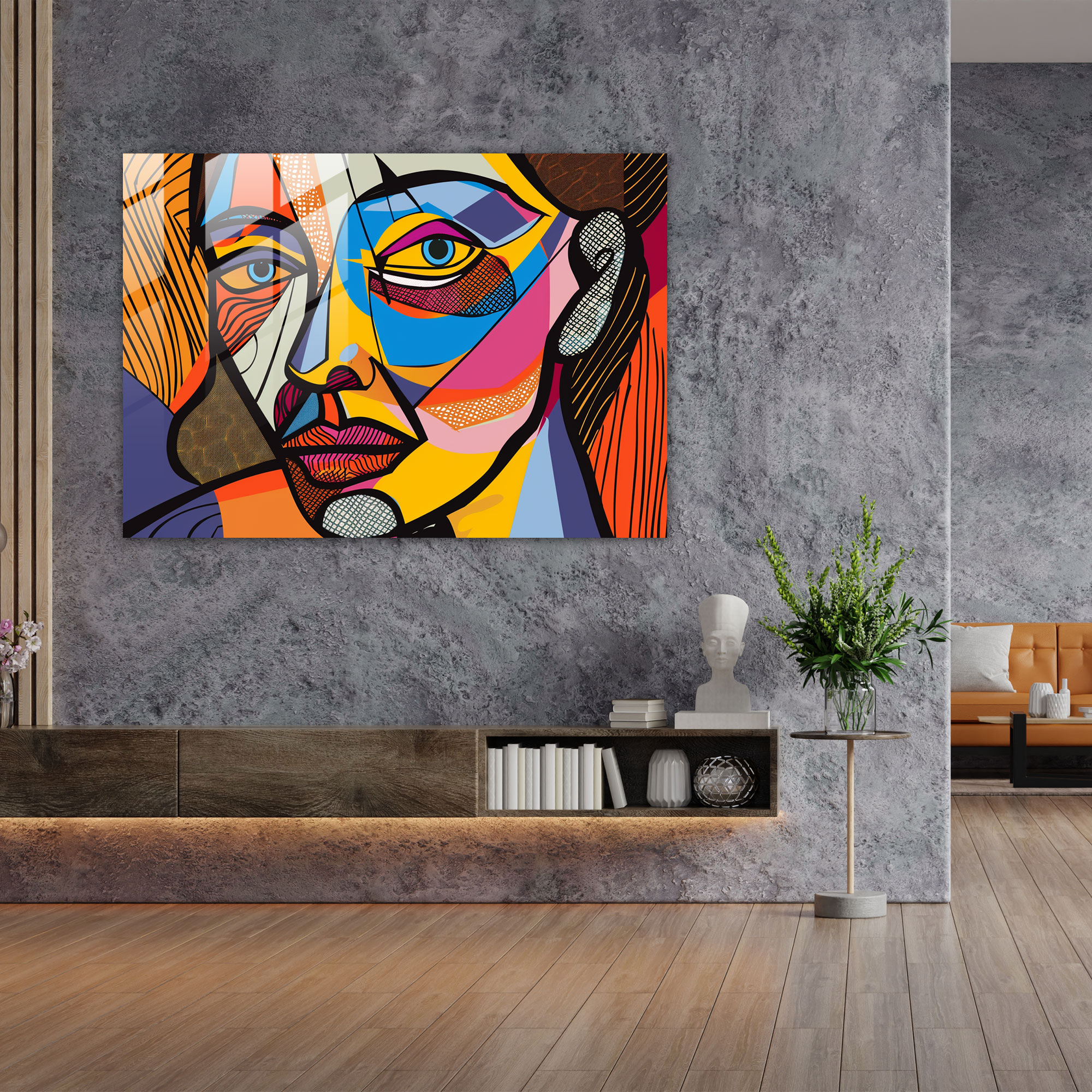 Pablo Picasso Glass Print Home Decoration - Pablo Picasso, Glass Art, Glass Print, Glass Wall Art