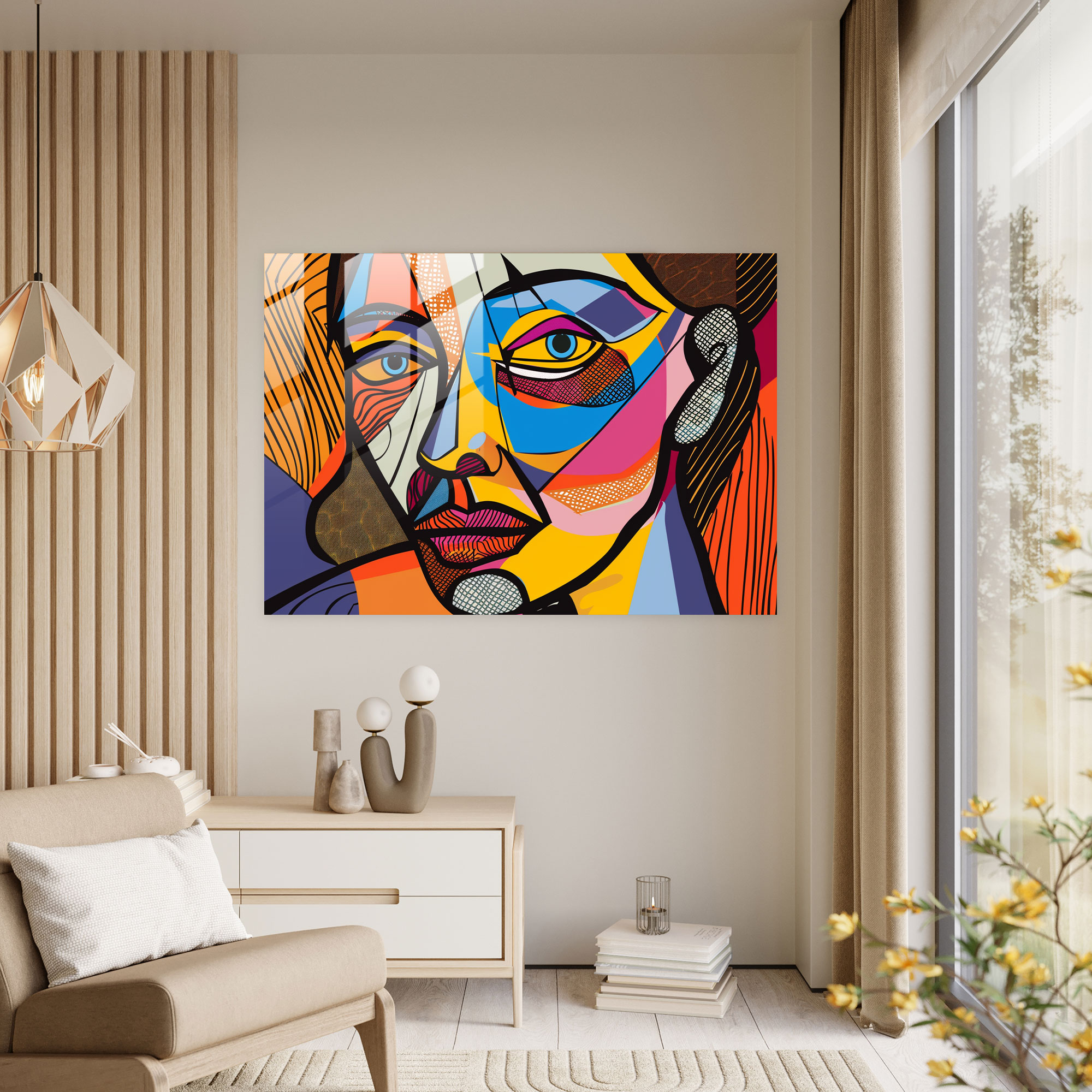 Pablo Picasso Glass Print Home Decoration - Pablo Picasso, Glass Art, Glass Print, Glass Wall Art