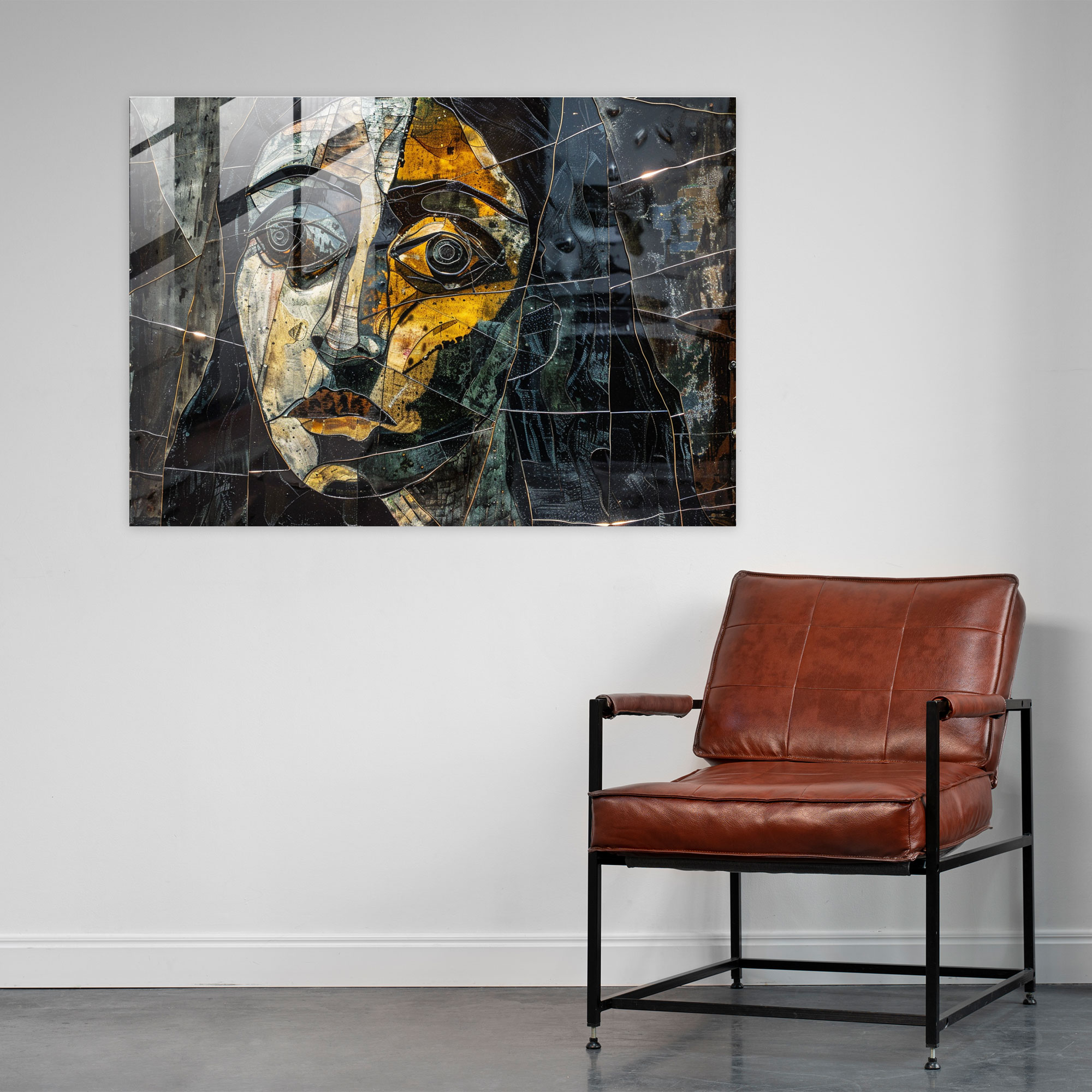 Pablo Picasso Glass Wall Art - Cubist Woman Portrait - Pablo Picasso, Glass Wall Art, Pablo Picasso, Cubist Portrait