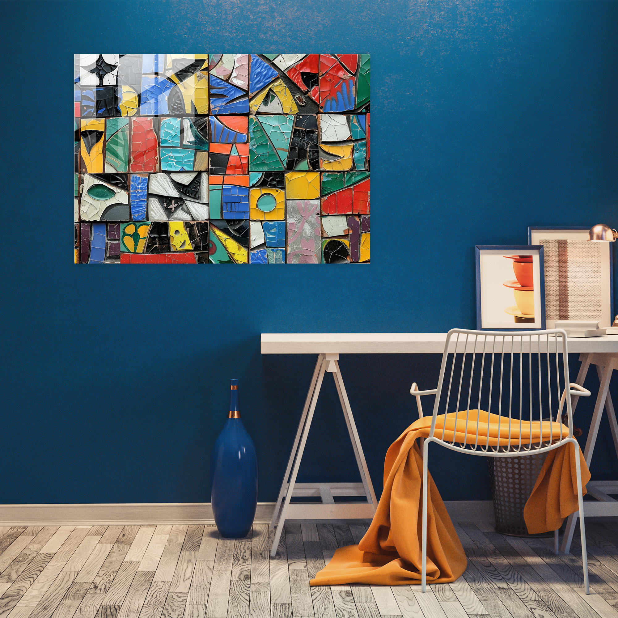Pablo Picasso Modern Art - Colorful Mosaic - Pablo Picasso, Pablo Picasso, Modern Art, Colorful Mosaic