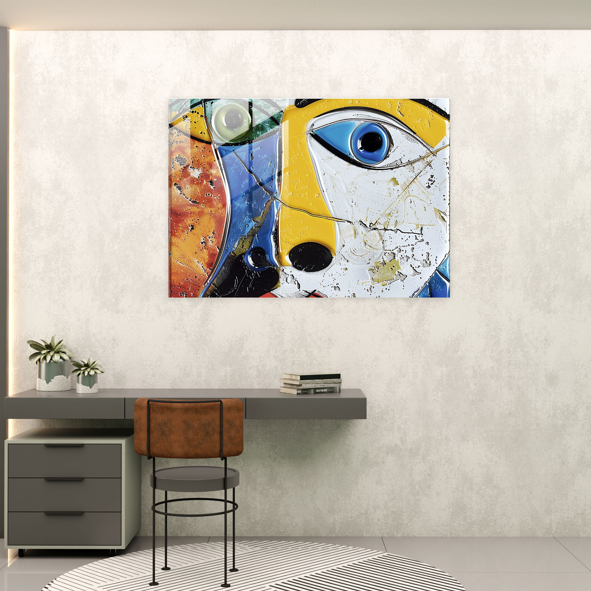 Pablo Picasso Glass Print - Pablo Picasso, Glass Print, Pablo Picasso, Wall Decoration