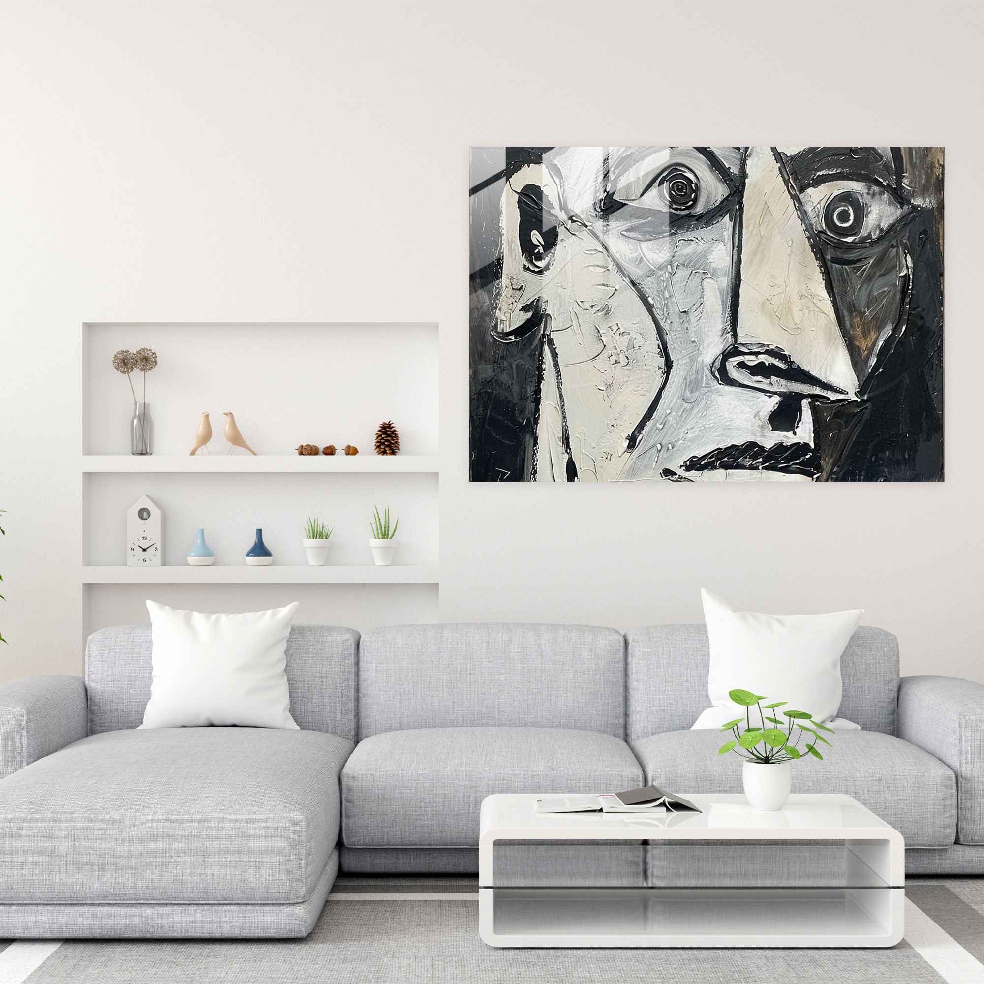 Blue Period Pablo Picasso Home Decoration - Pablo Picasso, Glass Print, Glass Wall Art, Wall Decoration
