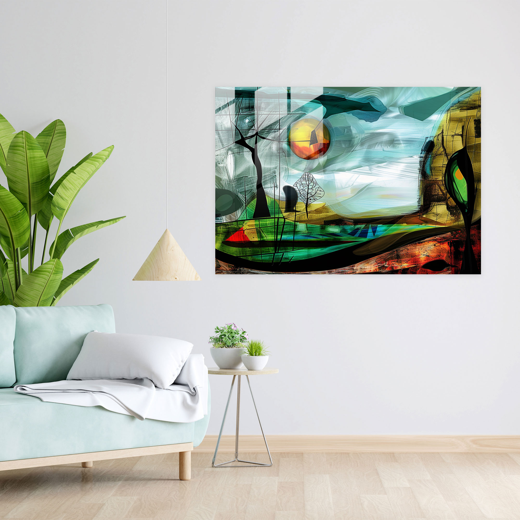 Pablo Picasso Glass Print Home Decoration - Pablo Picasso, Pablo Picasso, Home Decoration, Landscape