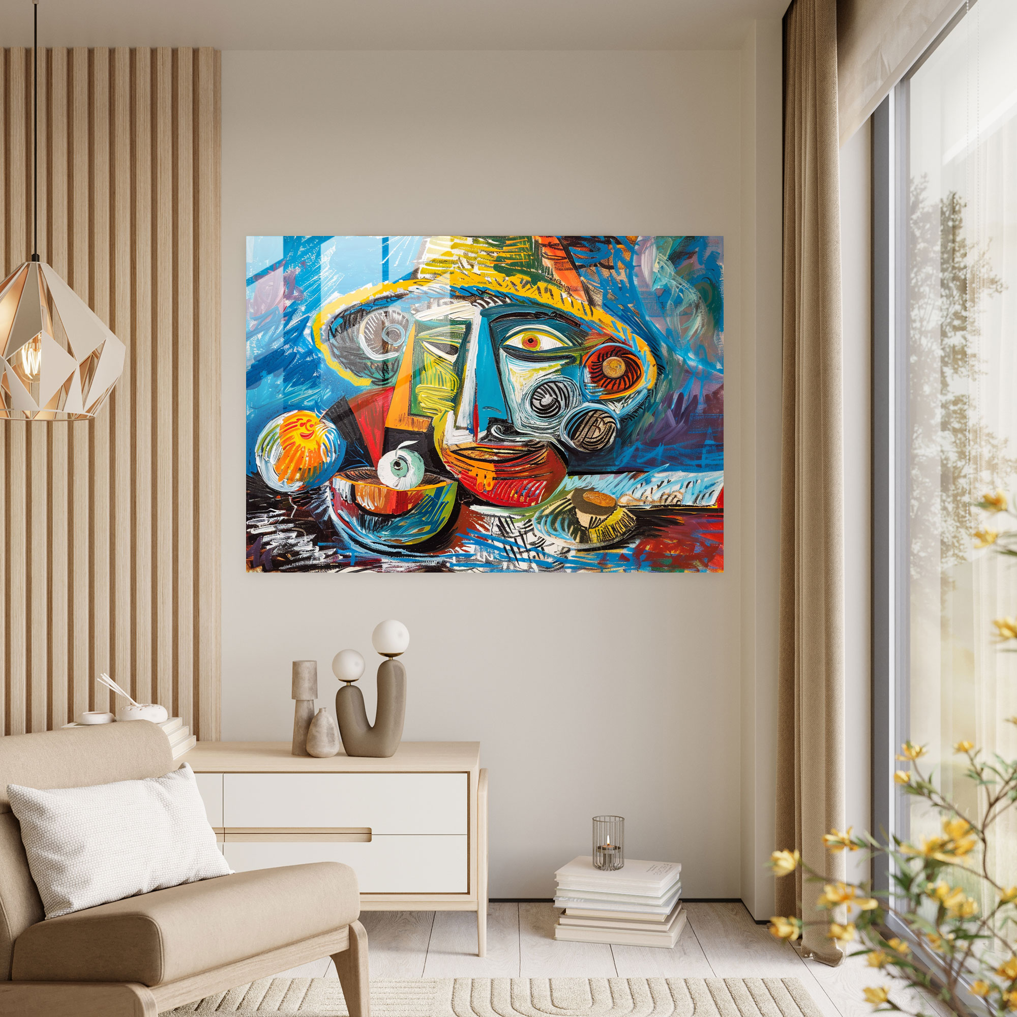 Pablo Picasso Glass Print Home Decoration - Pablo Picasso, Home Decoration, Glass Wall Art, Modern Art