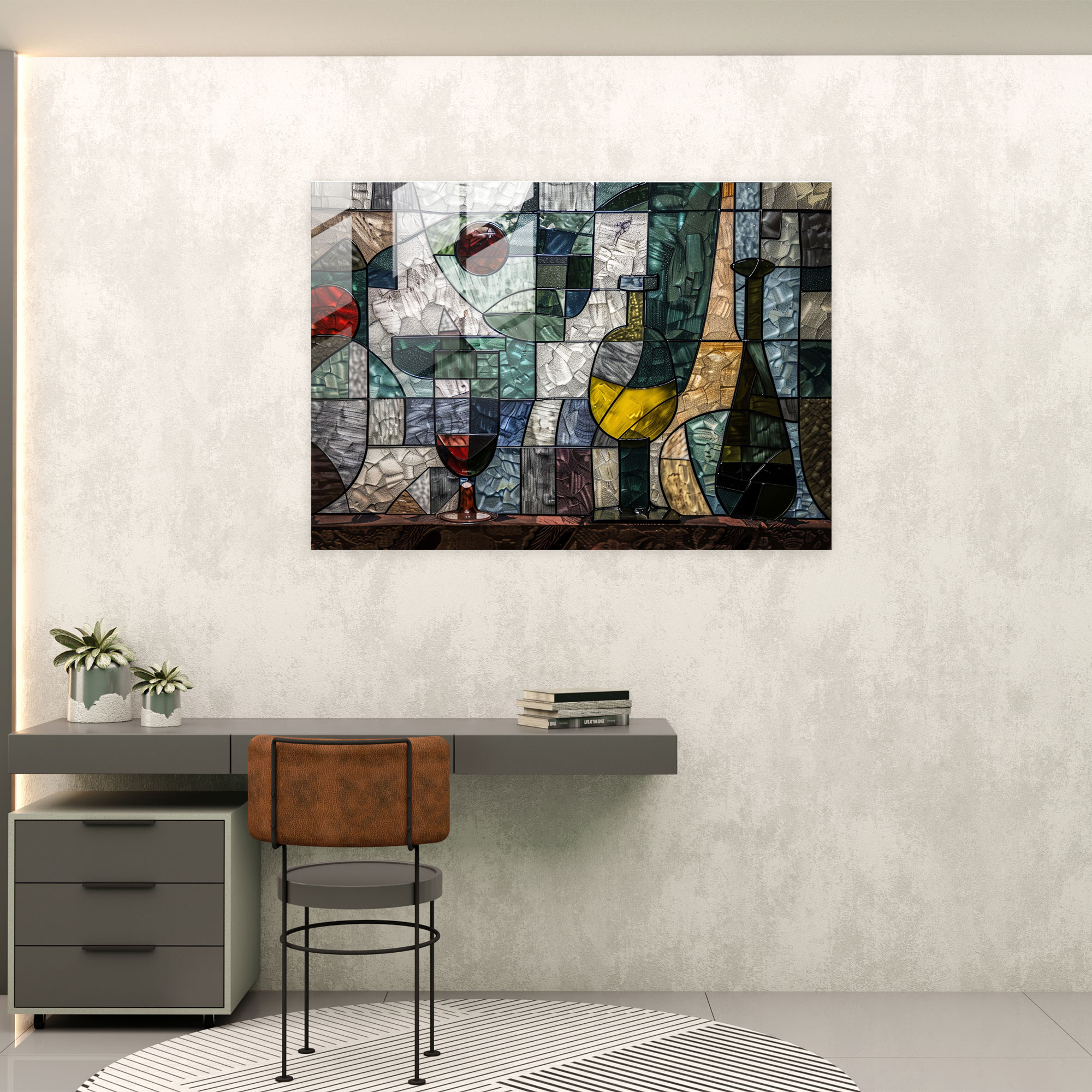 Pablo Picasso Glass Wall Art Wall Decoration - Pablo Picasso, Wall Decoration, Still Life, Glass Wall Art