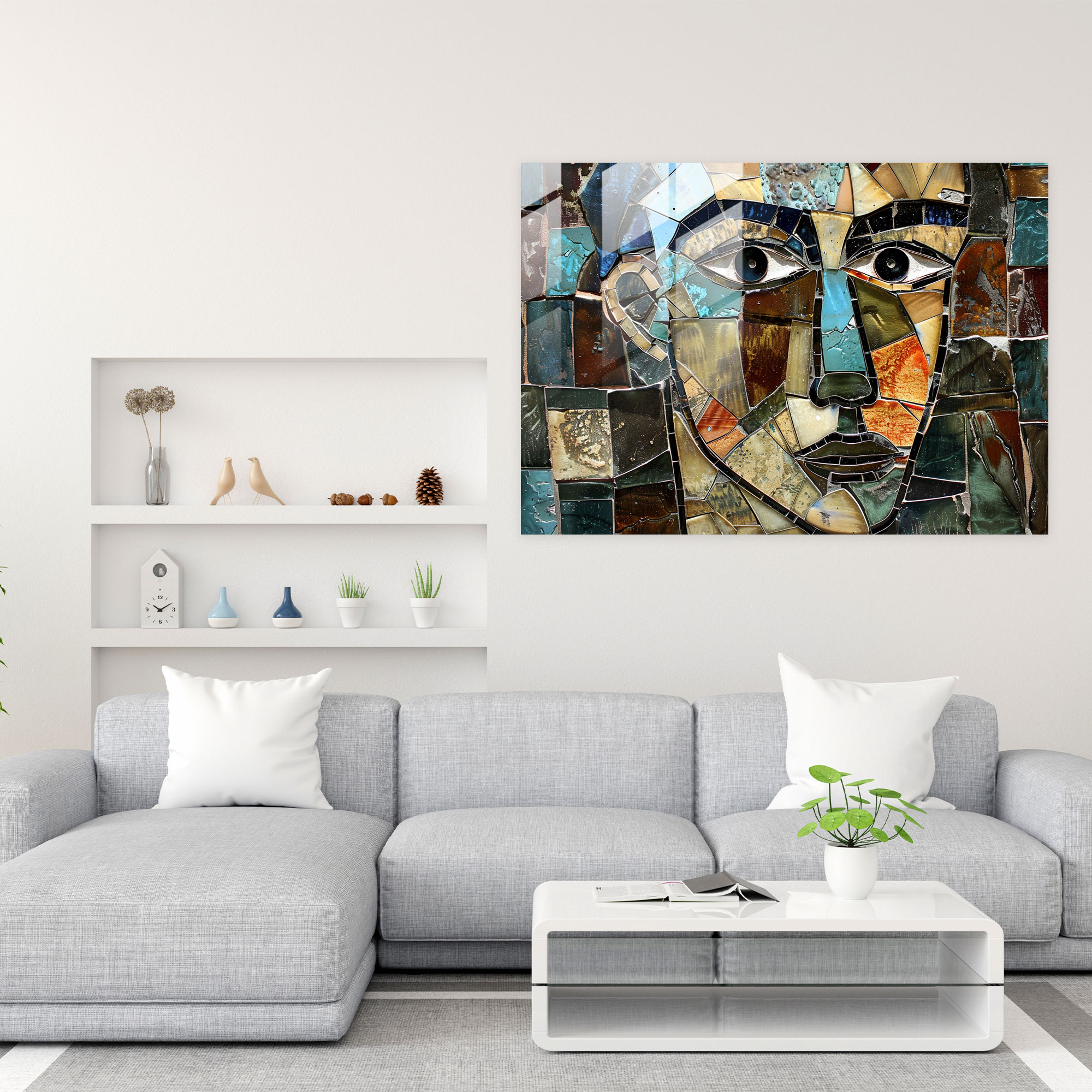 Pablo Picasso Glass Wall Art Wall Decoration - Pablo Picasso, Home Decoration, Glass Wall Art, Modern Art