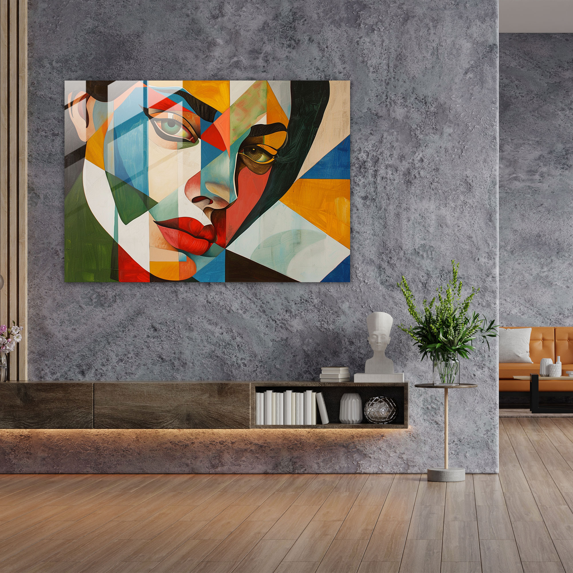 Pablo Picasso Glass Wall Art - Cubist Woman Portrait - Pablo Picasso, Cubism, Pablo Picasso, Portrait