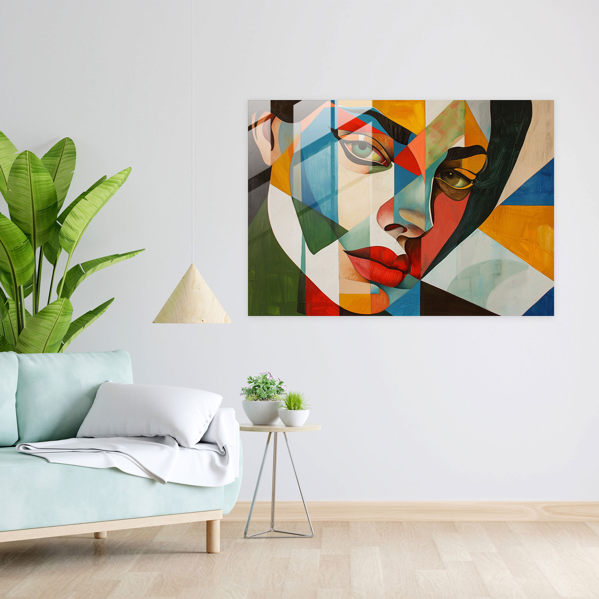 Pablo Picasso Glass Wall Art - Cubist Woman Portrait - Pablo Picasso, Cubism, Pablo Picasso, Portrait