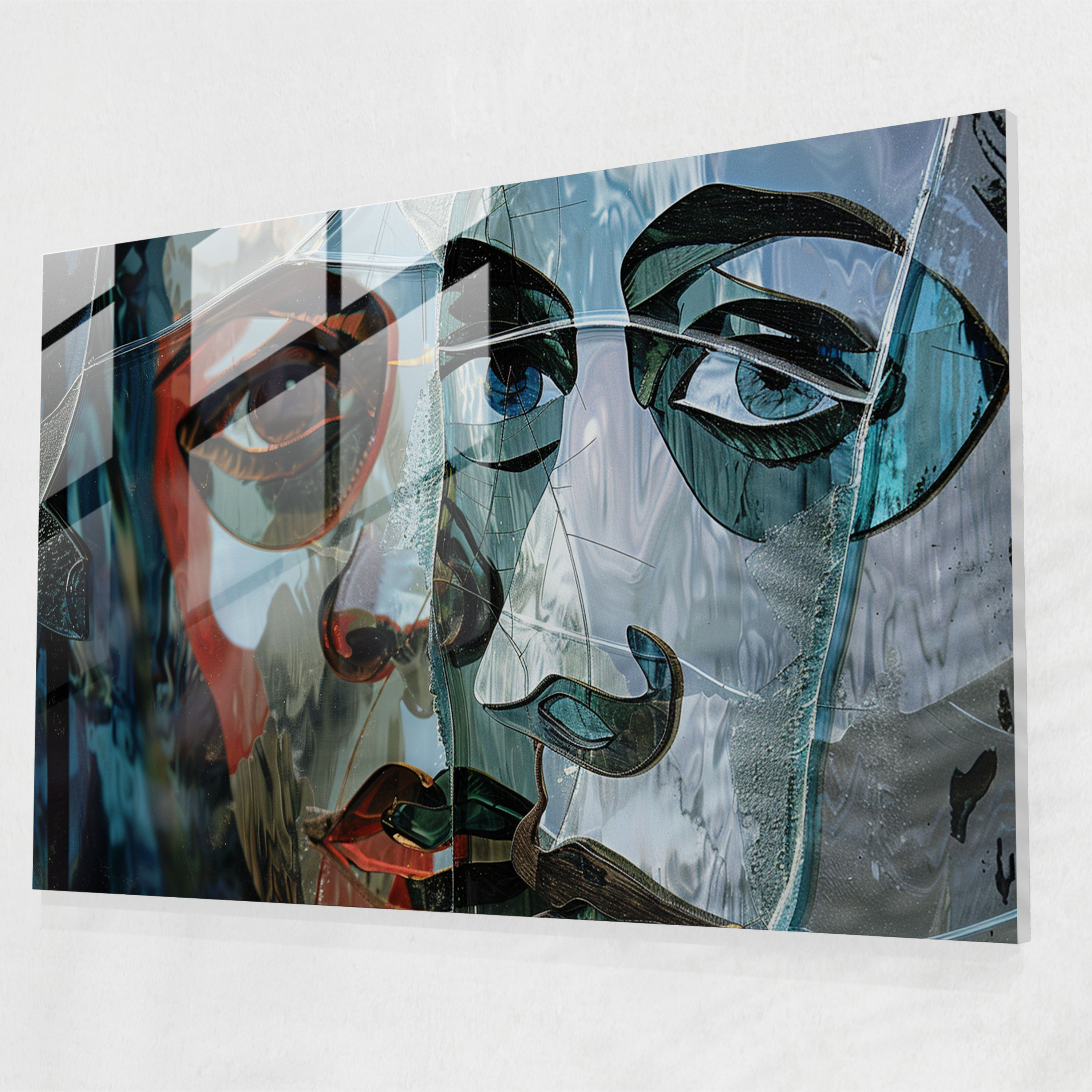 Pablo Picasso Glass Wall Art - Surreal Distorted Portrait - Pablo Picasso, Glass Wall Art, Pablo Picasso, Modern Art