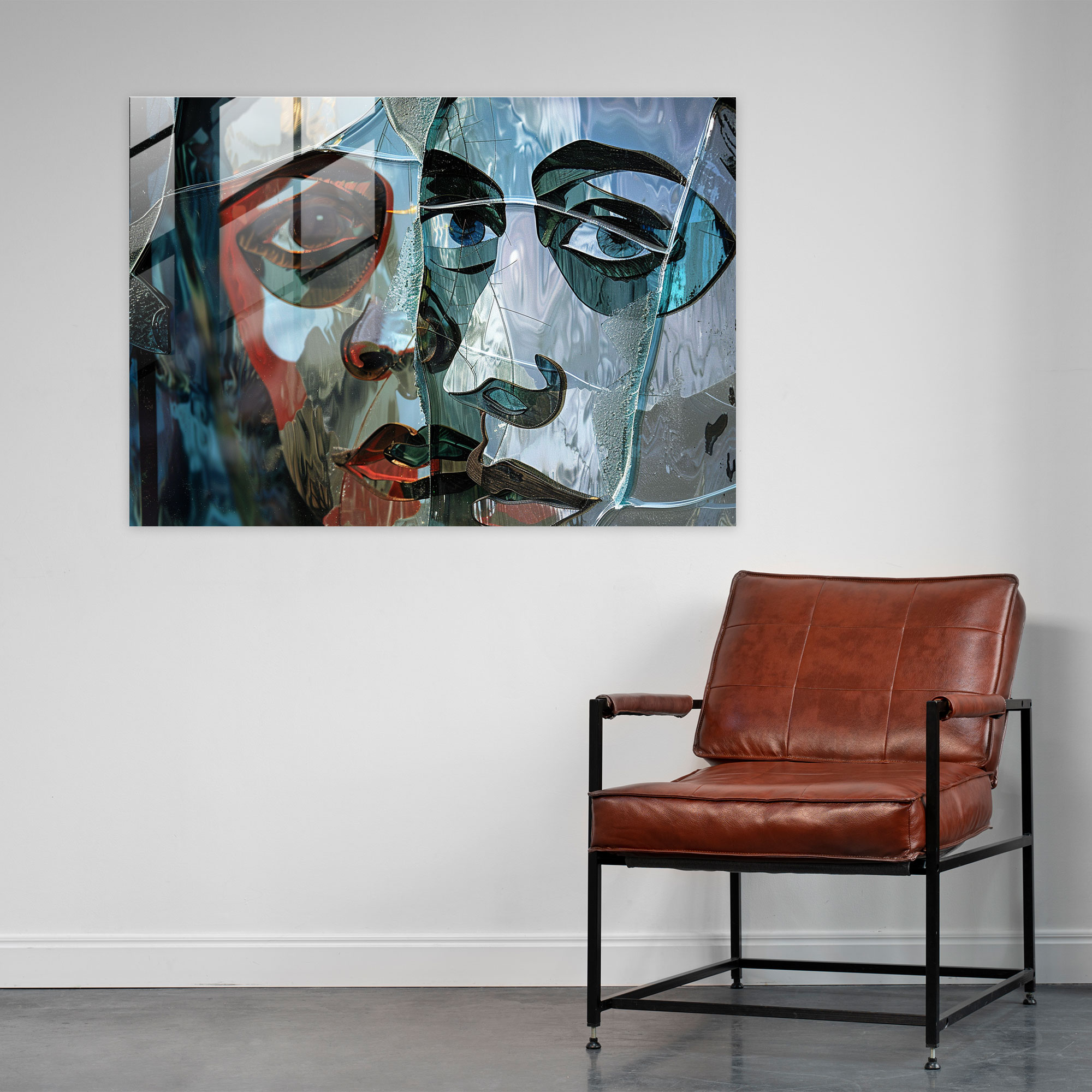 Pablo Picasso Glass Wall Art - Surreal Distorted Portrait - Pablo Picasso, Glass Wall Art, Pablo Picasso, Modern Art