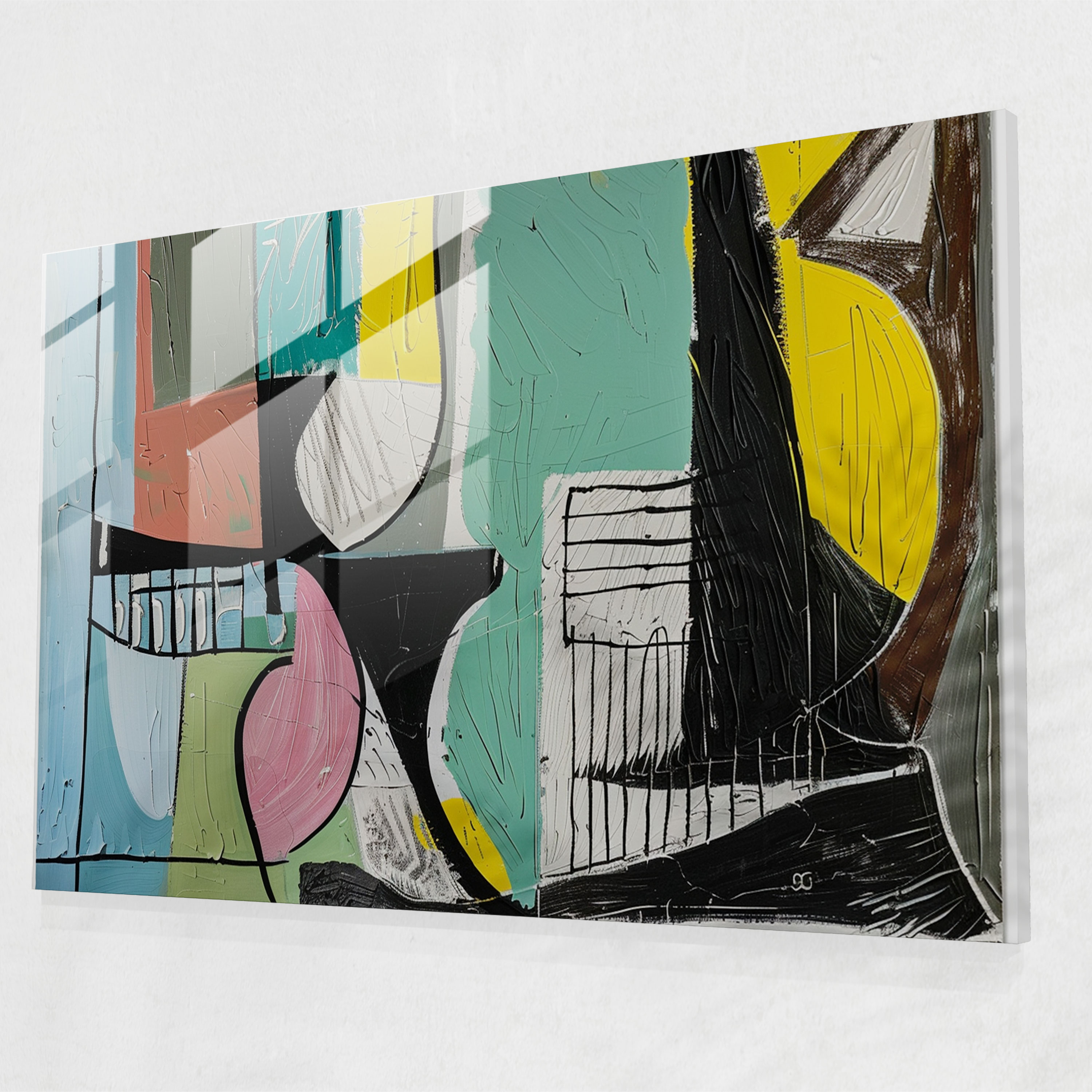 Pablo Picasso Wall Decoration - Dynamic Abstract Composition - Pablo Picasso, Wall Decoration, Abstract Composition, Dynamic Movement