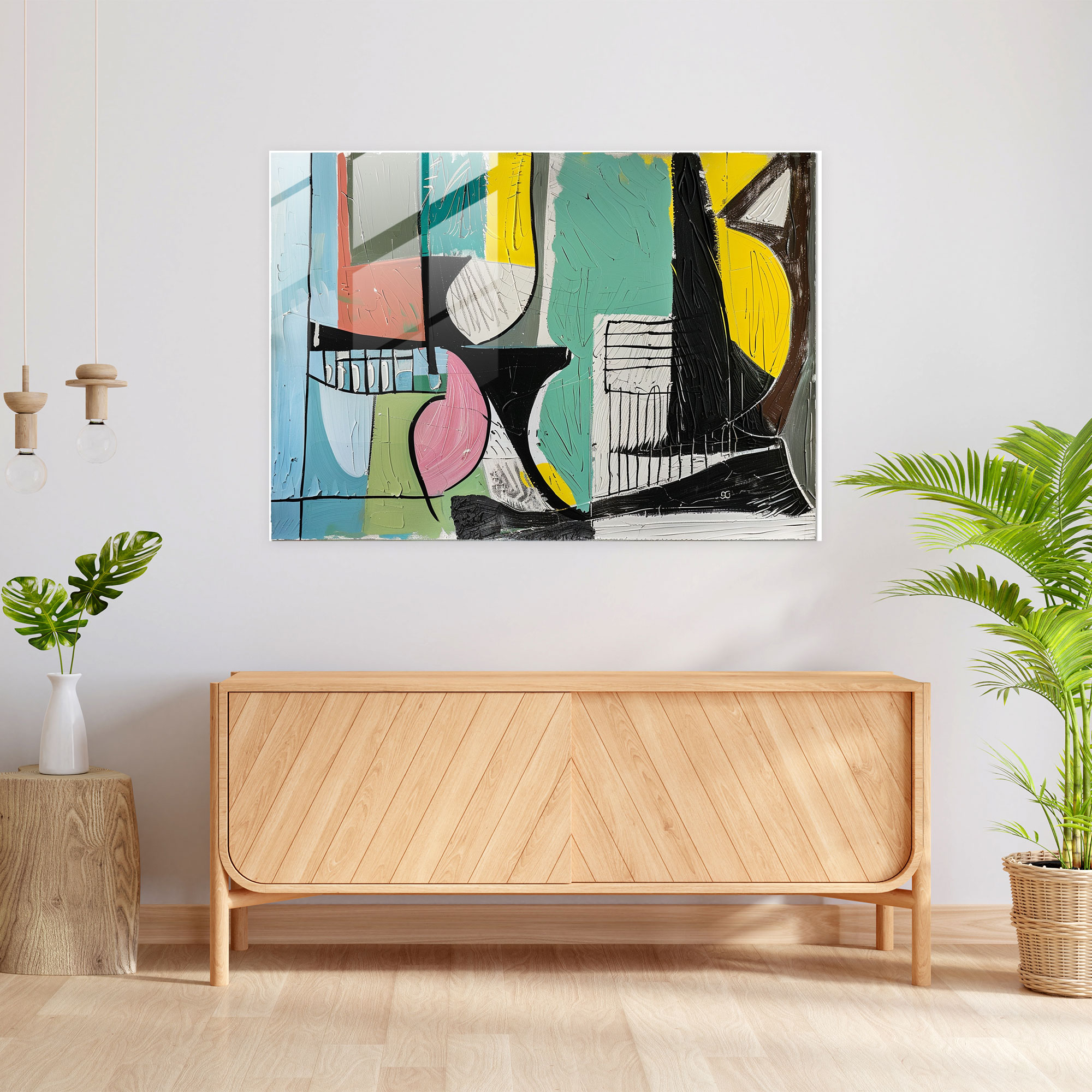 Pablo Picasso Wall Decoration - Dynamic Abstract Composition - Pablo Picasso, Wall Decoration, Abstract Composition, Dynamic Movement
