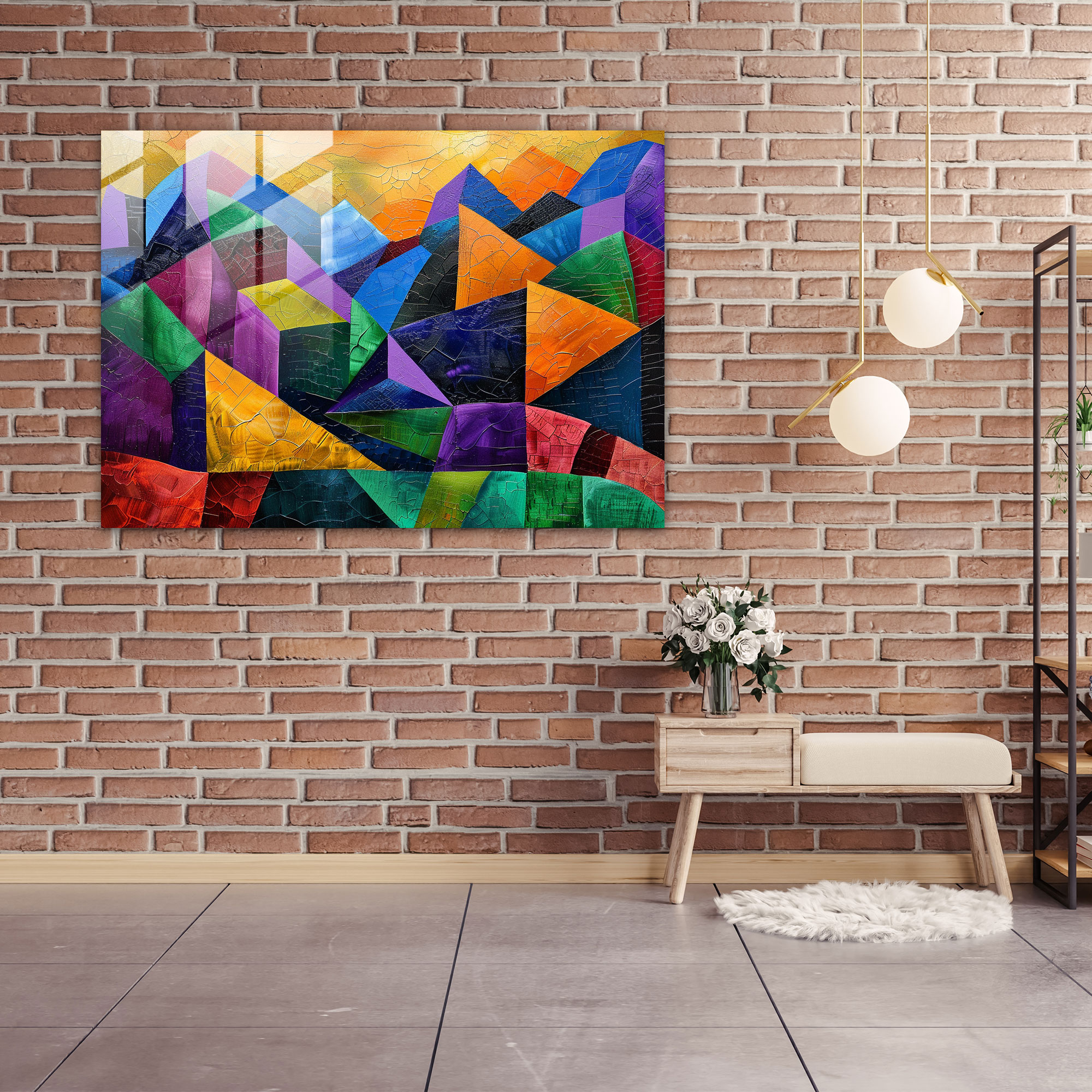 Pablo Picasso Glass Print - Pablo Picasso, Glass Print, Modern Art, Vibrant Colors