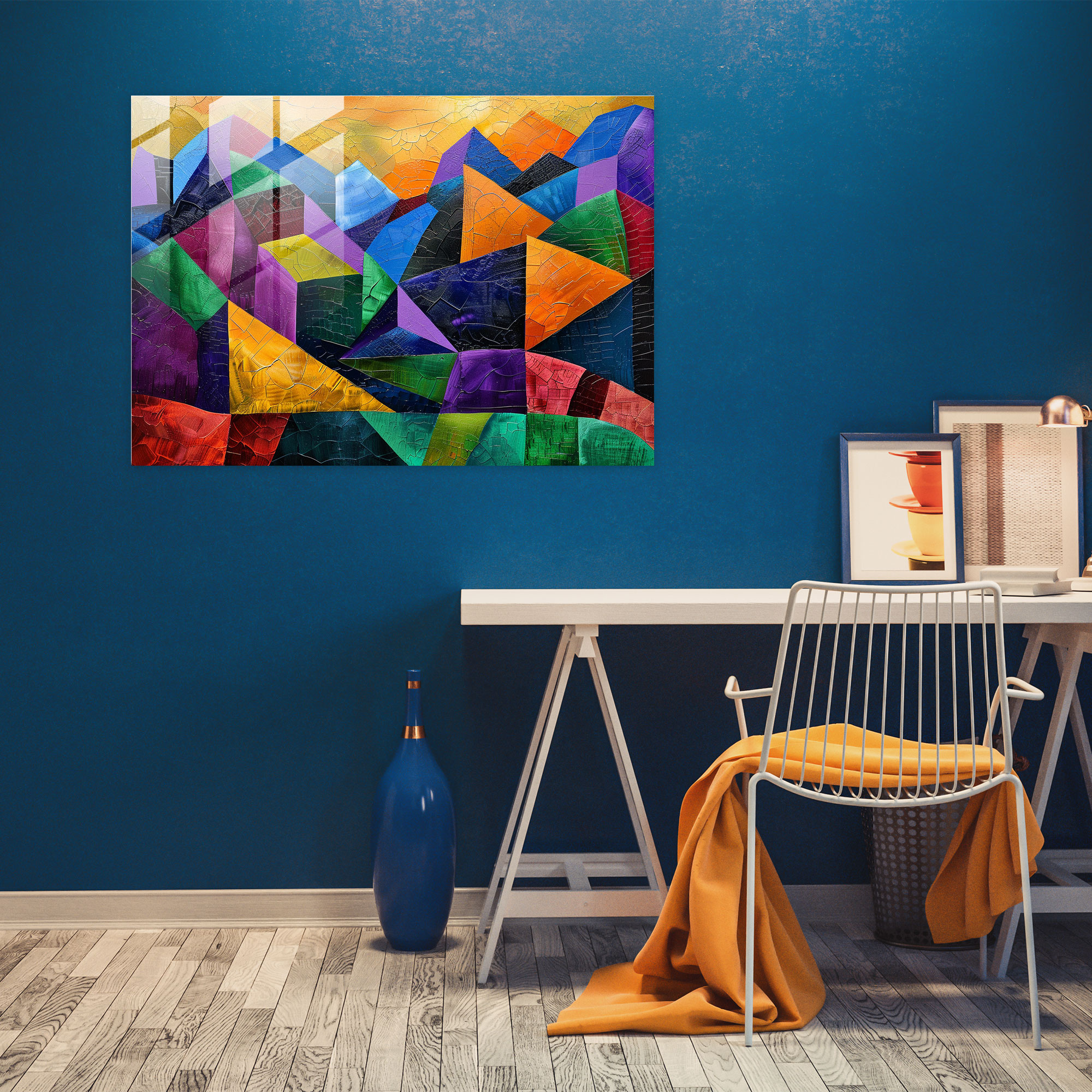 Pablo Picasso Glass Print - Pablo Picasso, Glass Print, Modern Art, Vibrant Colors