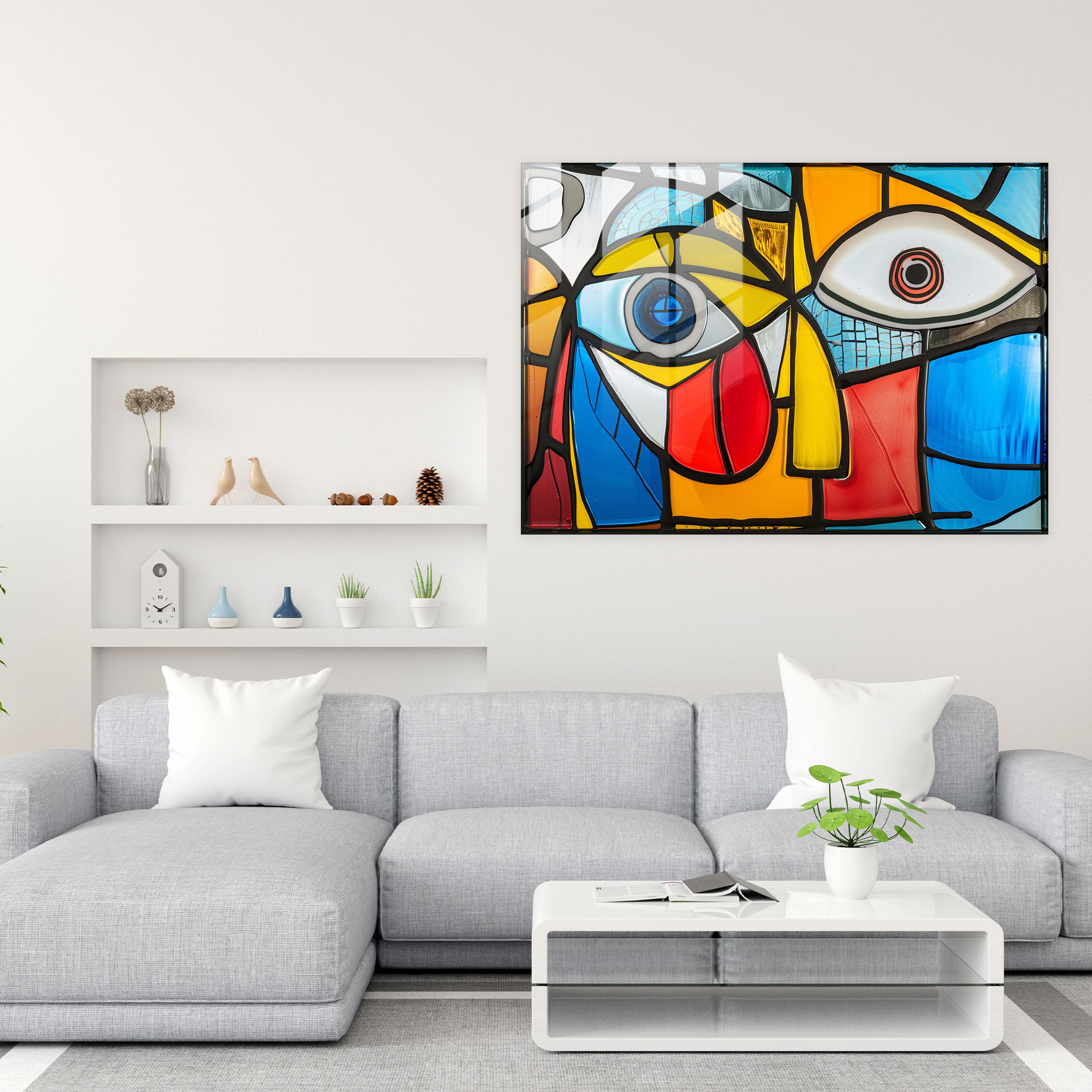 Minimalist Pablo Picasso Glass Art - Pablo Picasso, Pablo Picasso, Glass Art, Glass Print