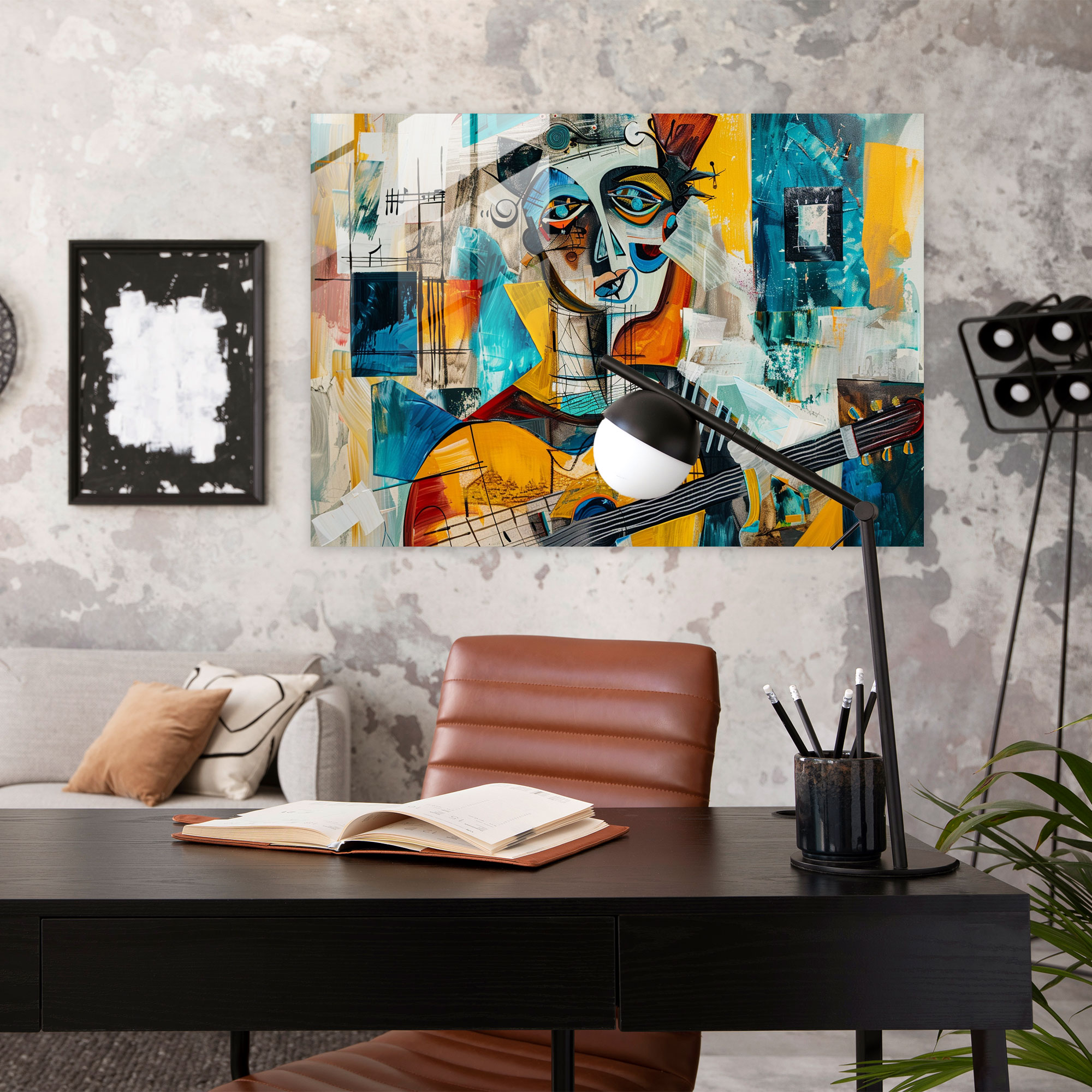 Pablo Picasso Home Decoration: Surreal Musician Portrait - Pablo Picasso, Pablo Picasso, Home Decoration, Musician