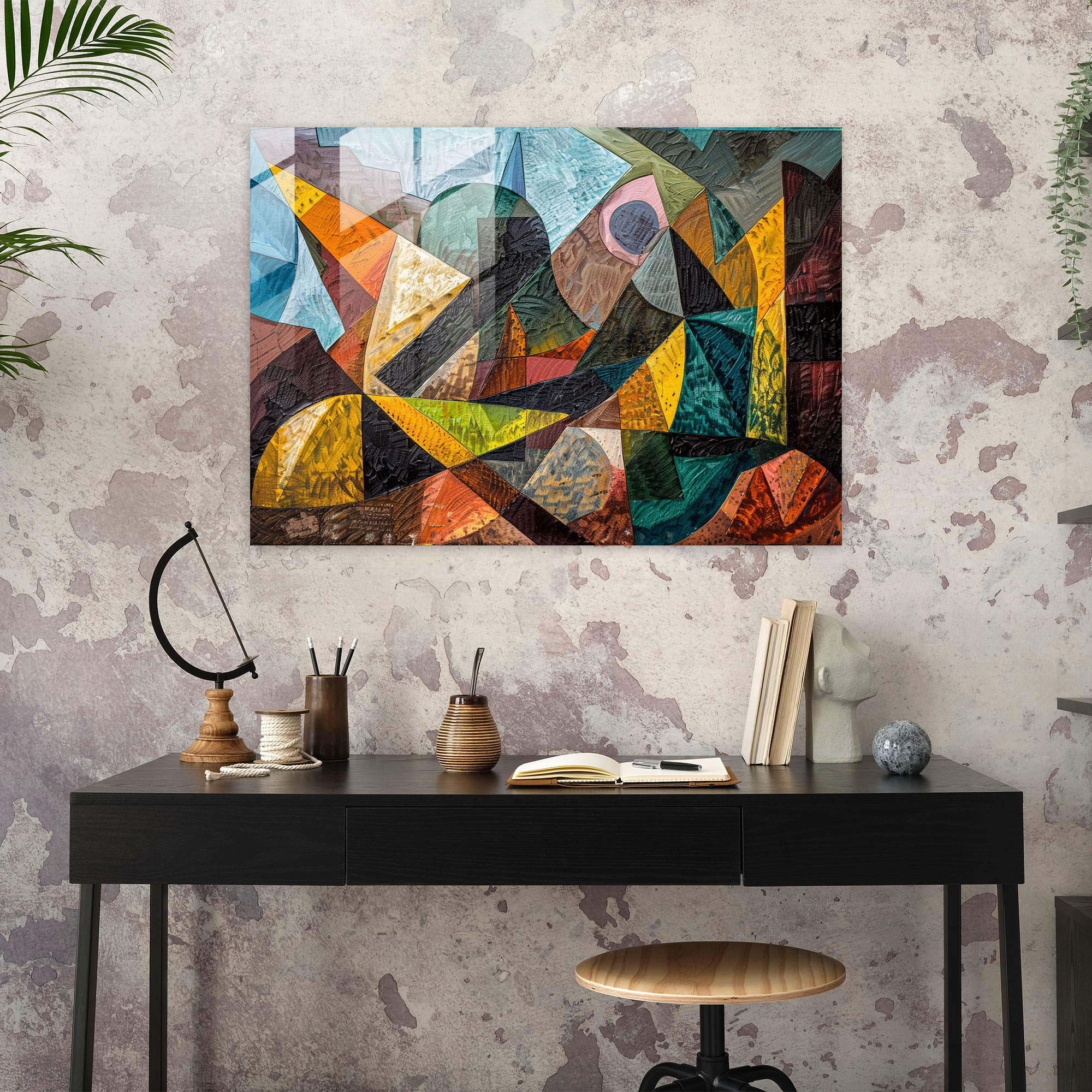 Cubist Glass Art Decor By Pablo Picasso - Pablo Picasso, Glass Art, Wall Decoration, Pablo Picasso