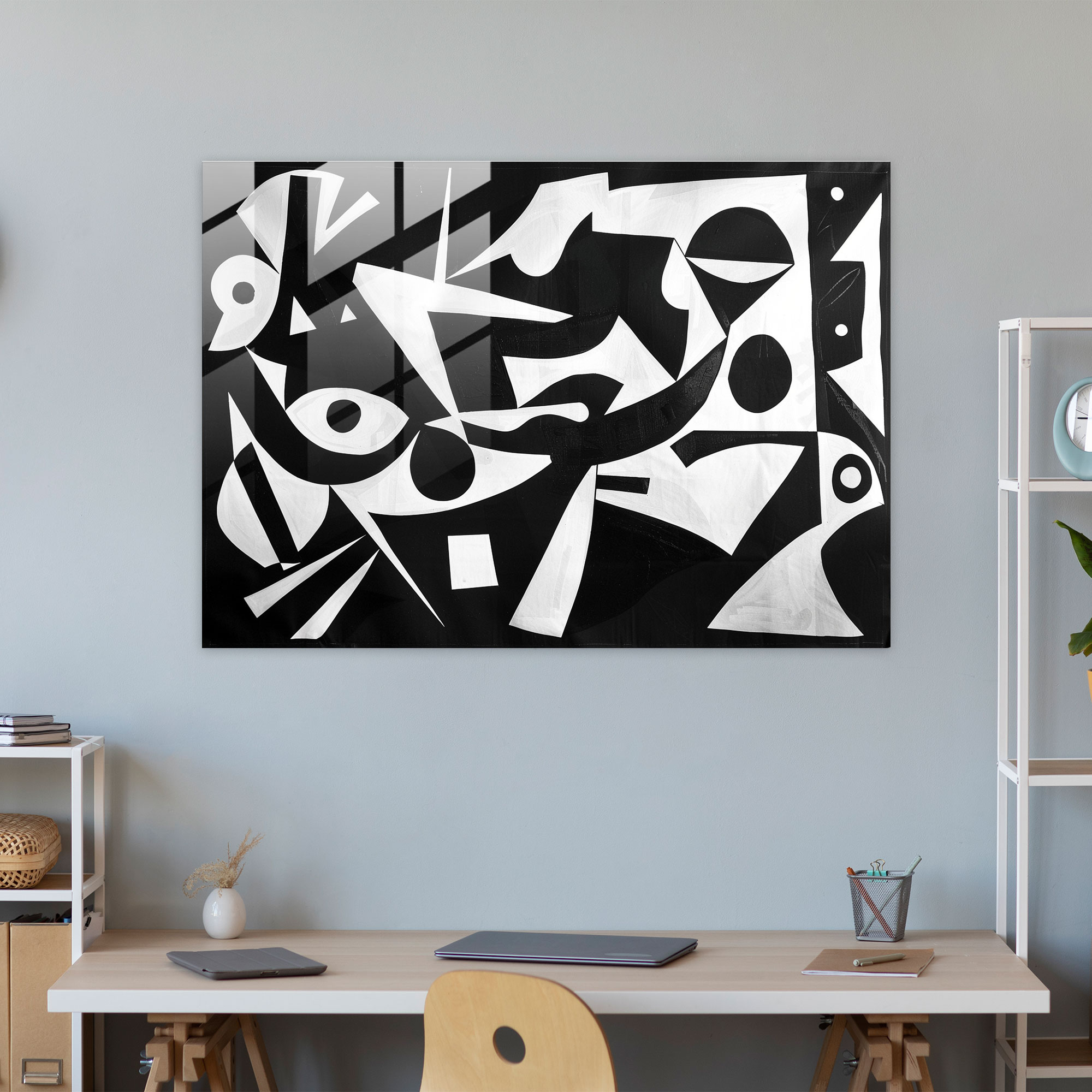 Abstract Glass Wall Decoration By Pablo Picasso - Pablo Picasso, Pablo Picasso, Home Decoration, Modern Art