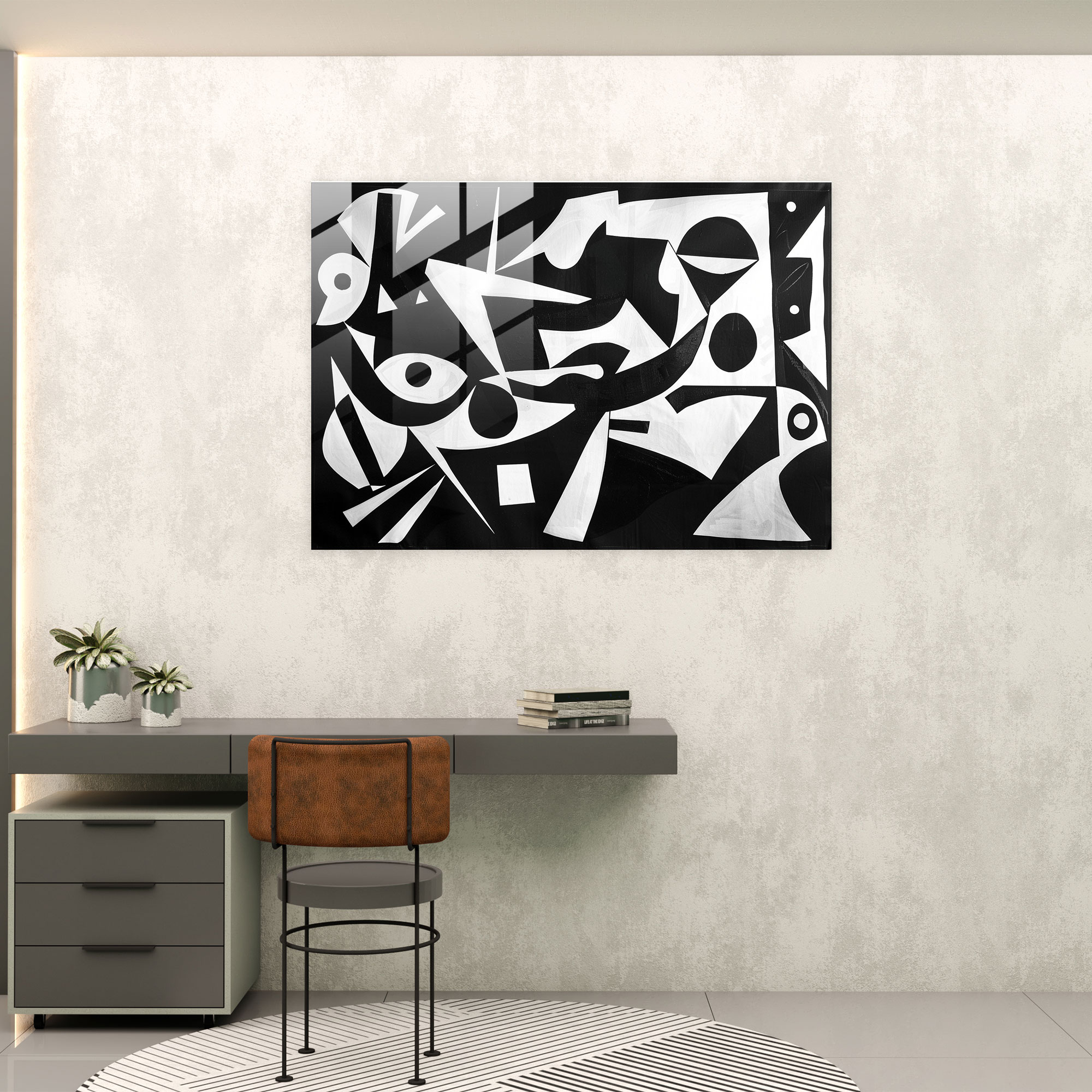 Abstract Glass Wall Decoration By Pablo Picasso - Pablo Picasso, Pablo Picasso, Home Decoration, Modern Art