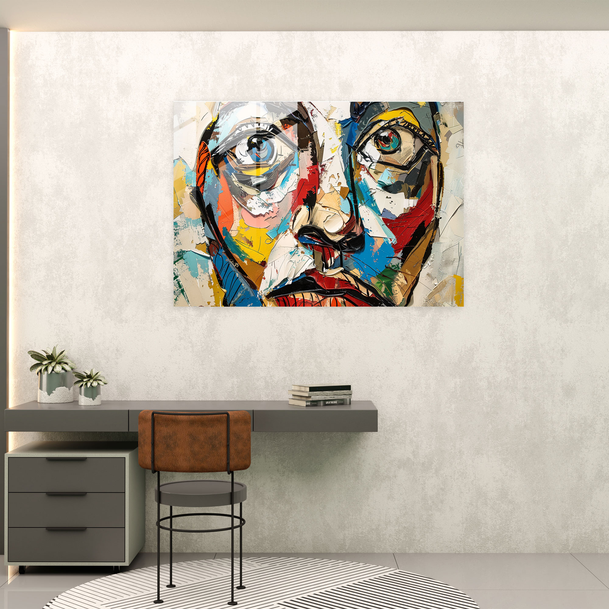 Abstract Glass Wall Art Decor By Pablo Picasso - Pablo Picasso, Modern Art, Pablo Picasso, Home Decoration