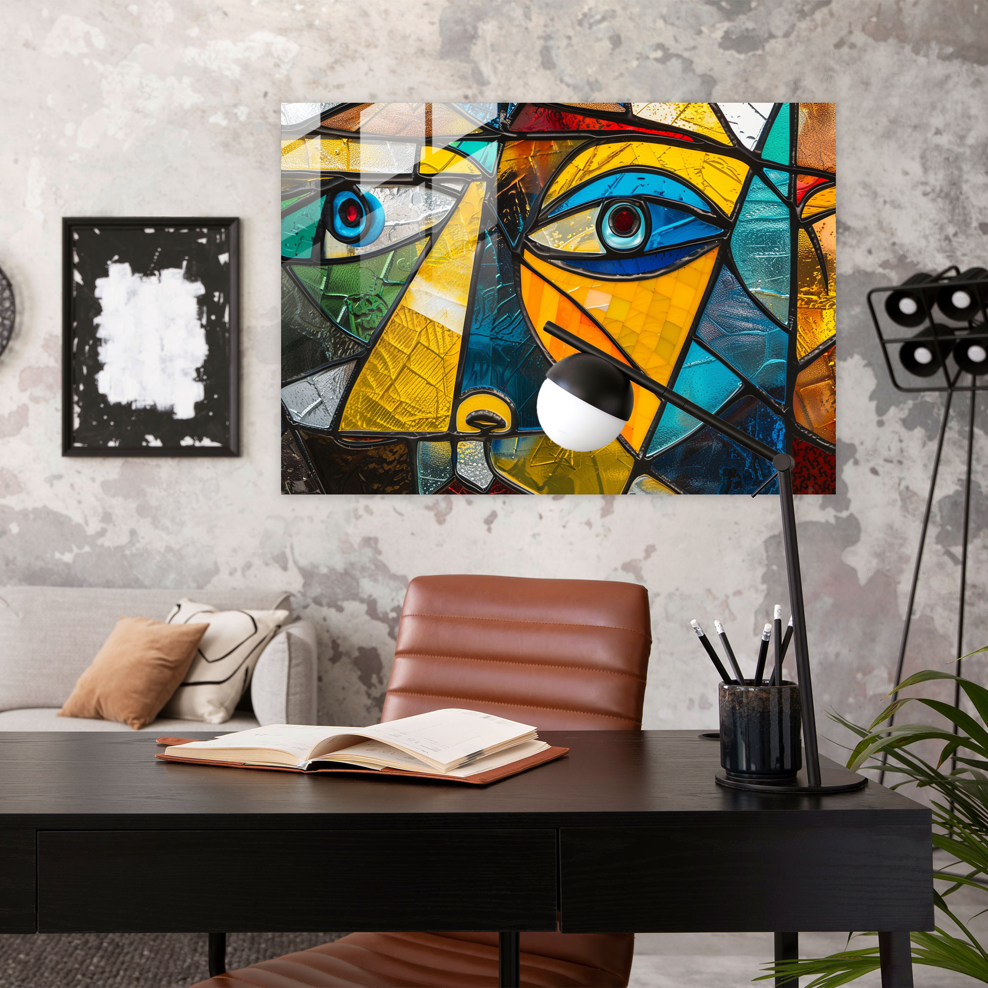 Pablo Picasso Vibrant Cubist Glass Wall Art - Pablo Picasso, Glass Print, Modern Art, Wall Decoration