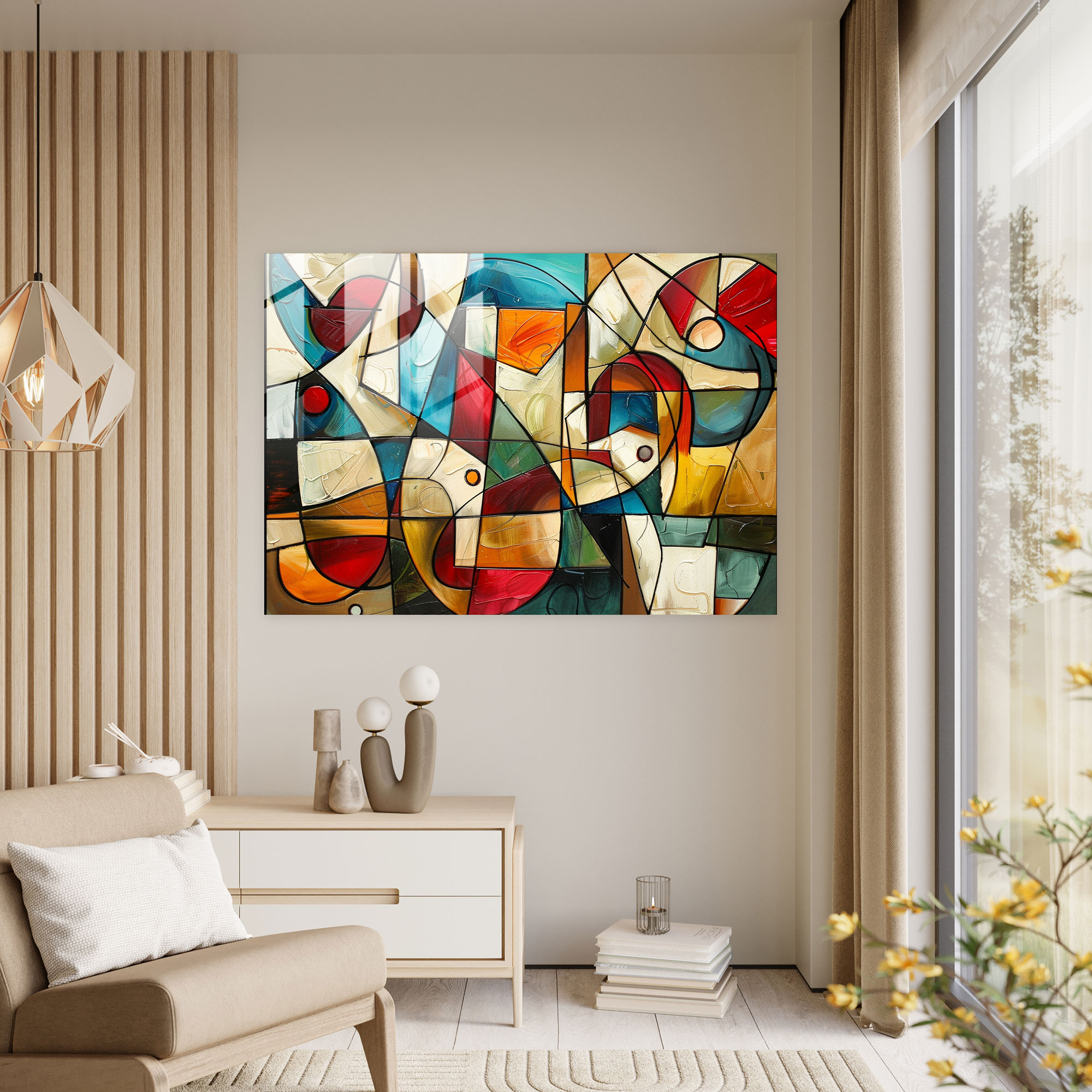 Pablo Picasso Cubist Abstract Wall Decoration - Pablo Picasso, Glass Art, Modern Art, Pablo Picasso