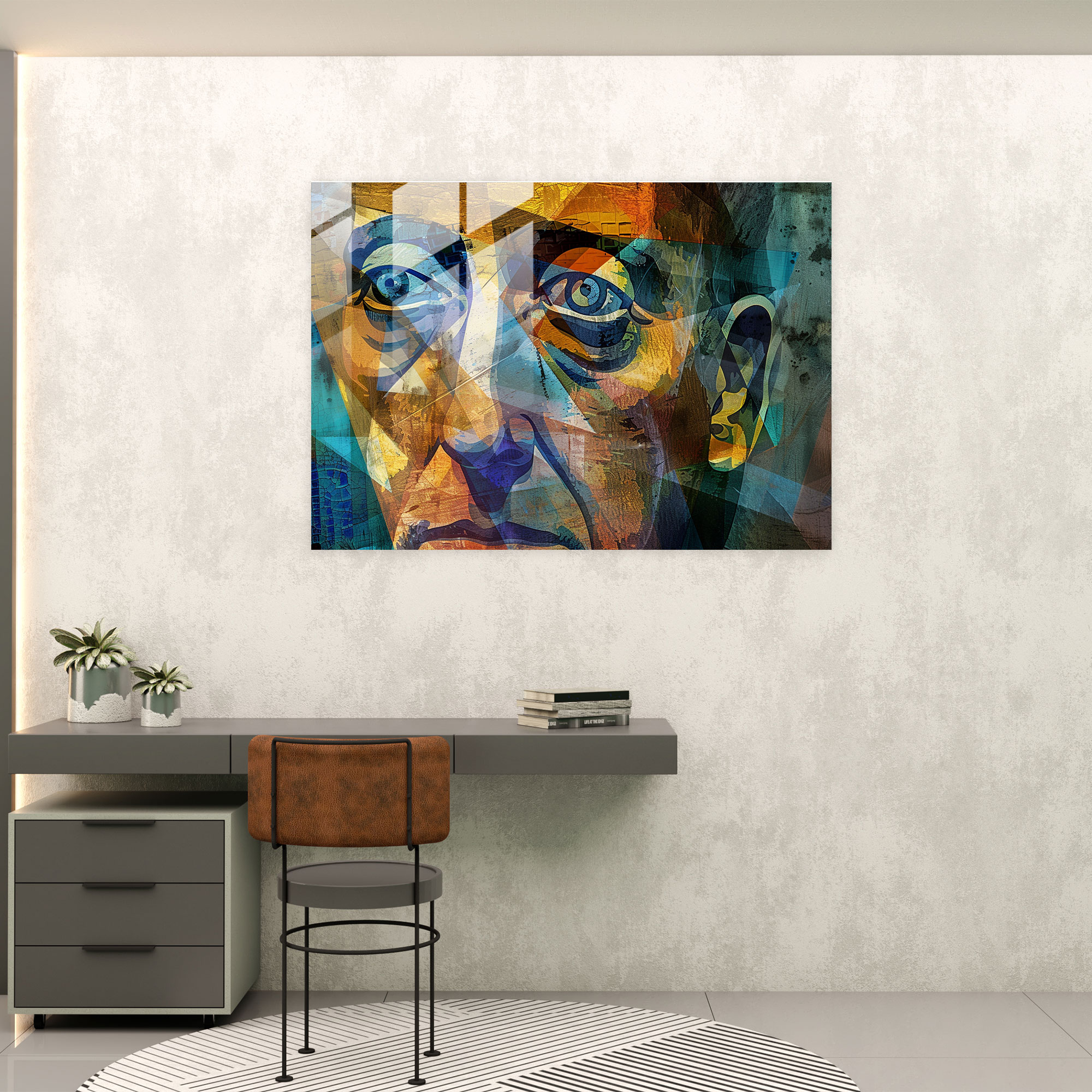 Pablo Picasso Glass Print Home Decoration - Pablo Picasso, Home Decoration, Modern Art, Glass Print