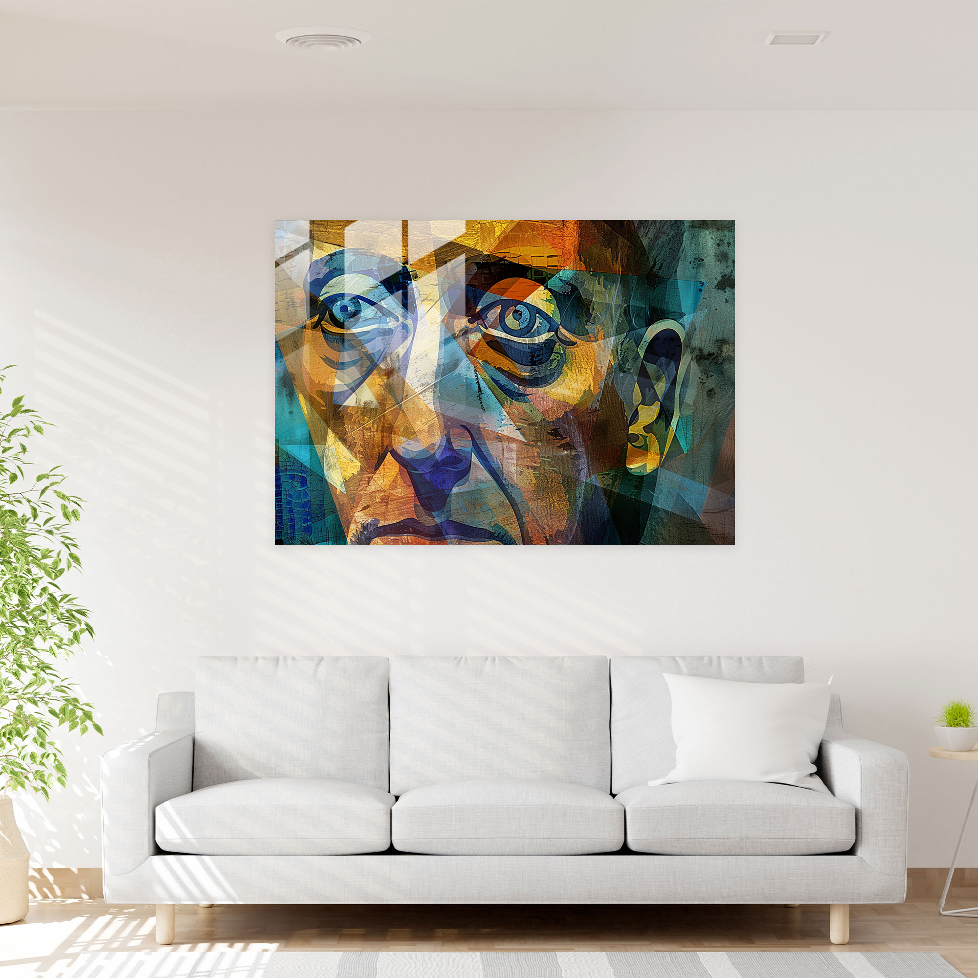 Pablo Picasso Glass Print Home Decoration - Pablo Picasso, Home Decoration, Modern Art, Glass Print