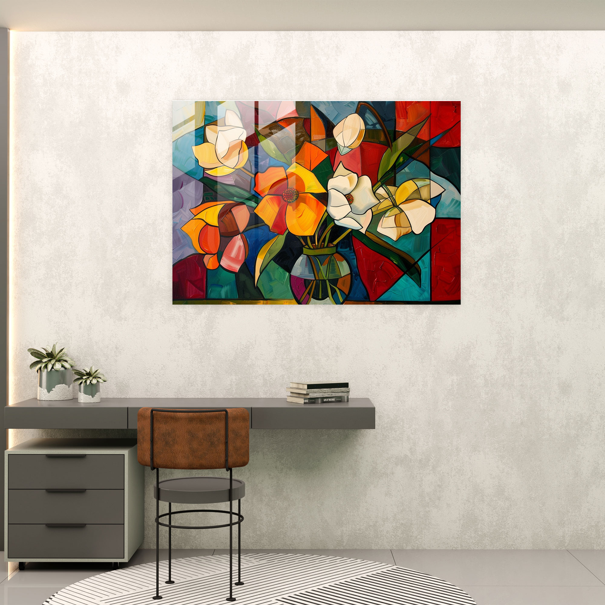Pablo Picasso Glass Art Home Decoration - Pablo Picasso, Home Decoration, Pablo Picasso, Modern Art