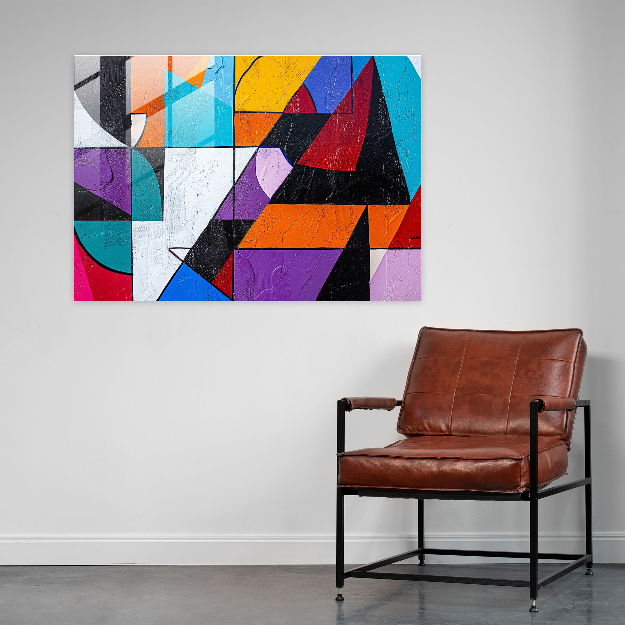 Pablo Picasso Glass Wall Art - Geometric Abstraction - Pablo Picasso, Pablo Picasso, Modern Art, Glass Wall Art