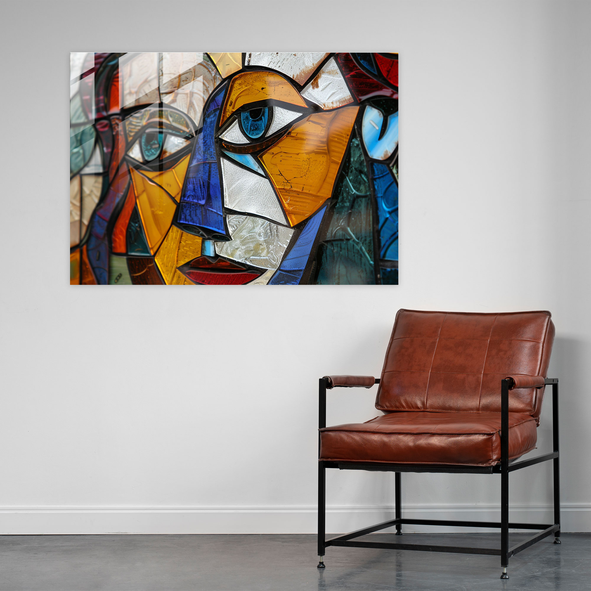 Pablo Picasso Glass Wall Art - Cubist Portrait Of A Woman - Pablo Picasso, Home Decoration, Modern Art, Glass Wall Art
