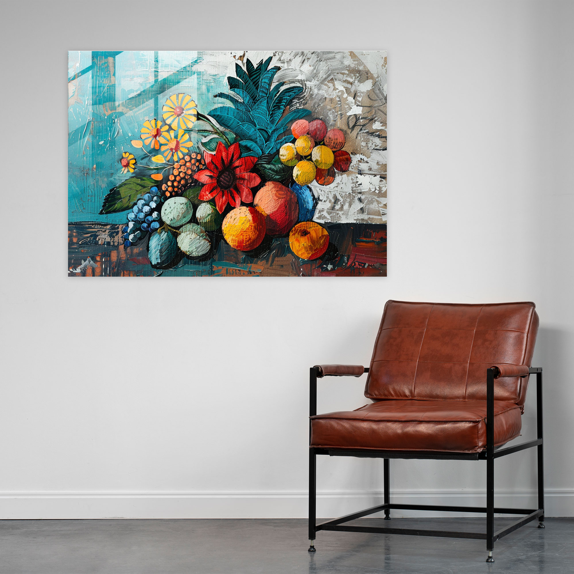 Pablo Picasso Home Decoration - Colorful Still Life - Pablo Picasso, Home Decoration, Glass Print, Wall Decoration