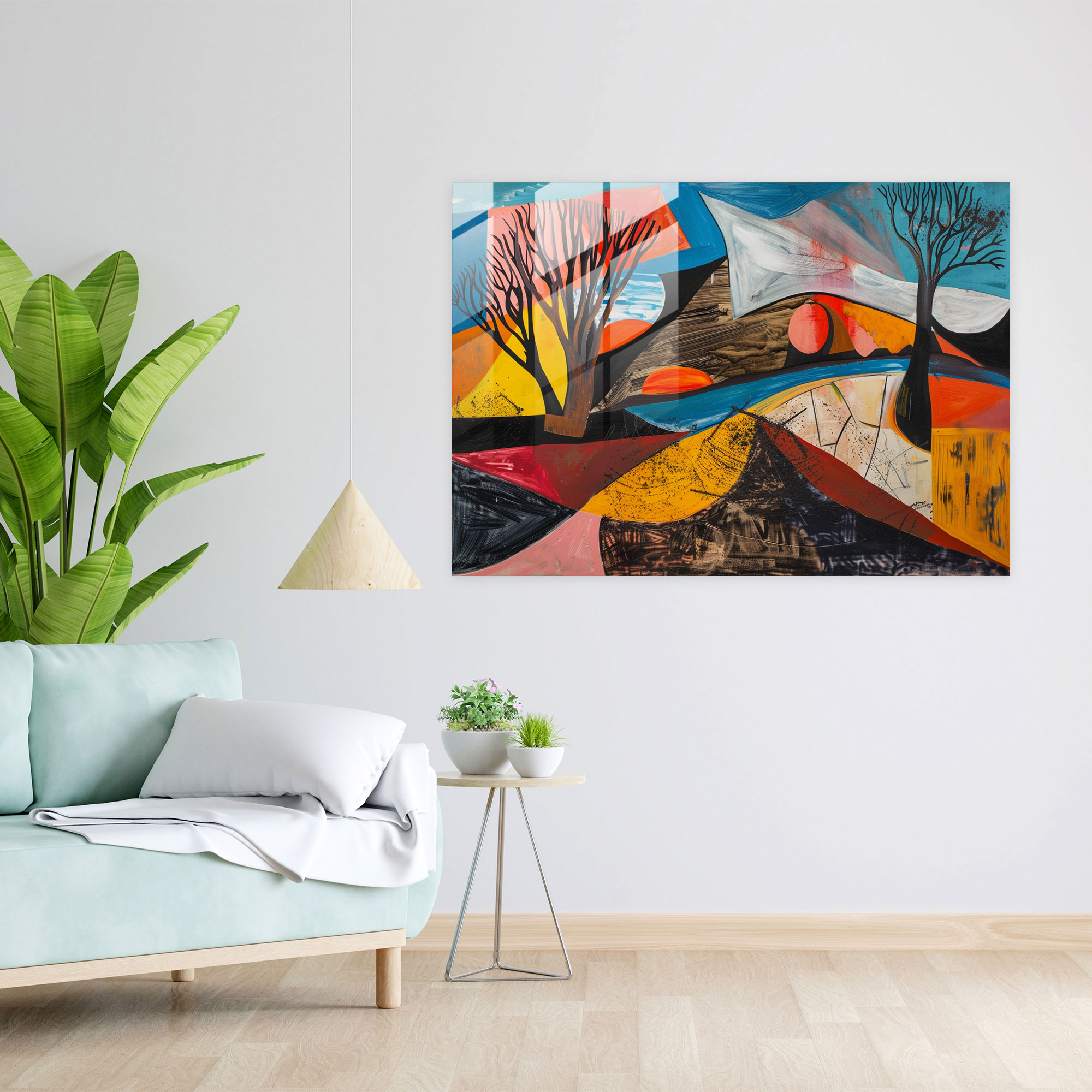 Pablo Picasso Wall Decoration - Surreal Abstract Landscape - Pablo Picasso, Glass Print, Modern Art, Glass Art