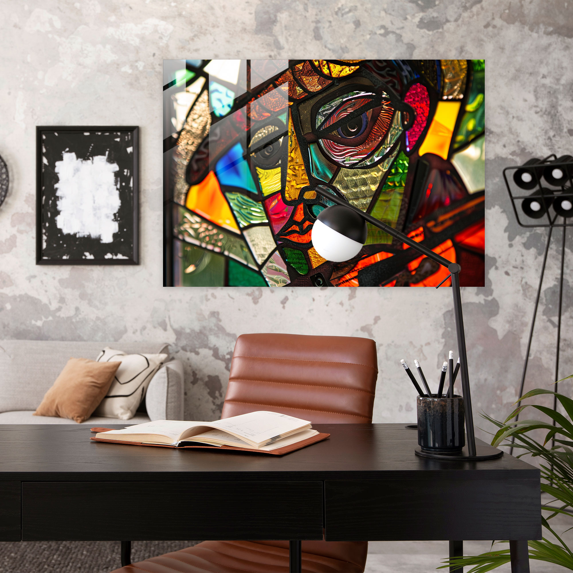 Pablo Picasso Glass Art - Portrait Of A Musician - Pablo Picasso, Wall Decoration, Pablo Picasso, Modern Art