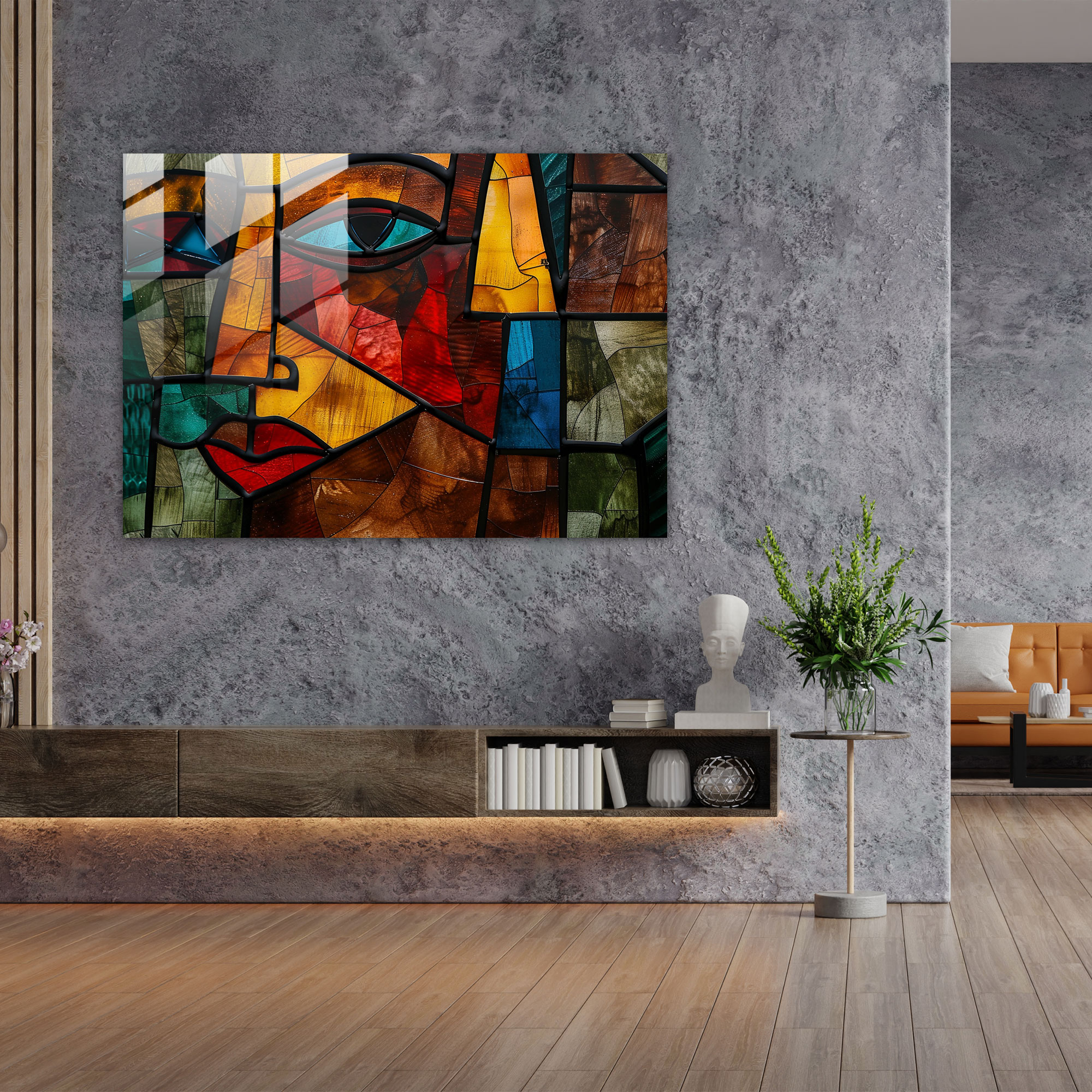 Pablo Picasso Glass Print Home Decoration - Pablo Picasso, Modern Art, Pablo Picasso, Cubism