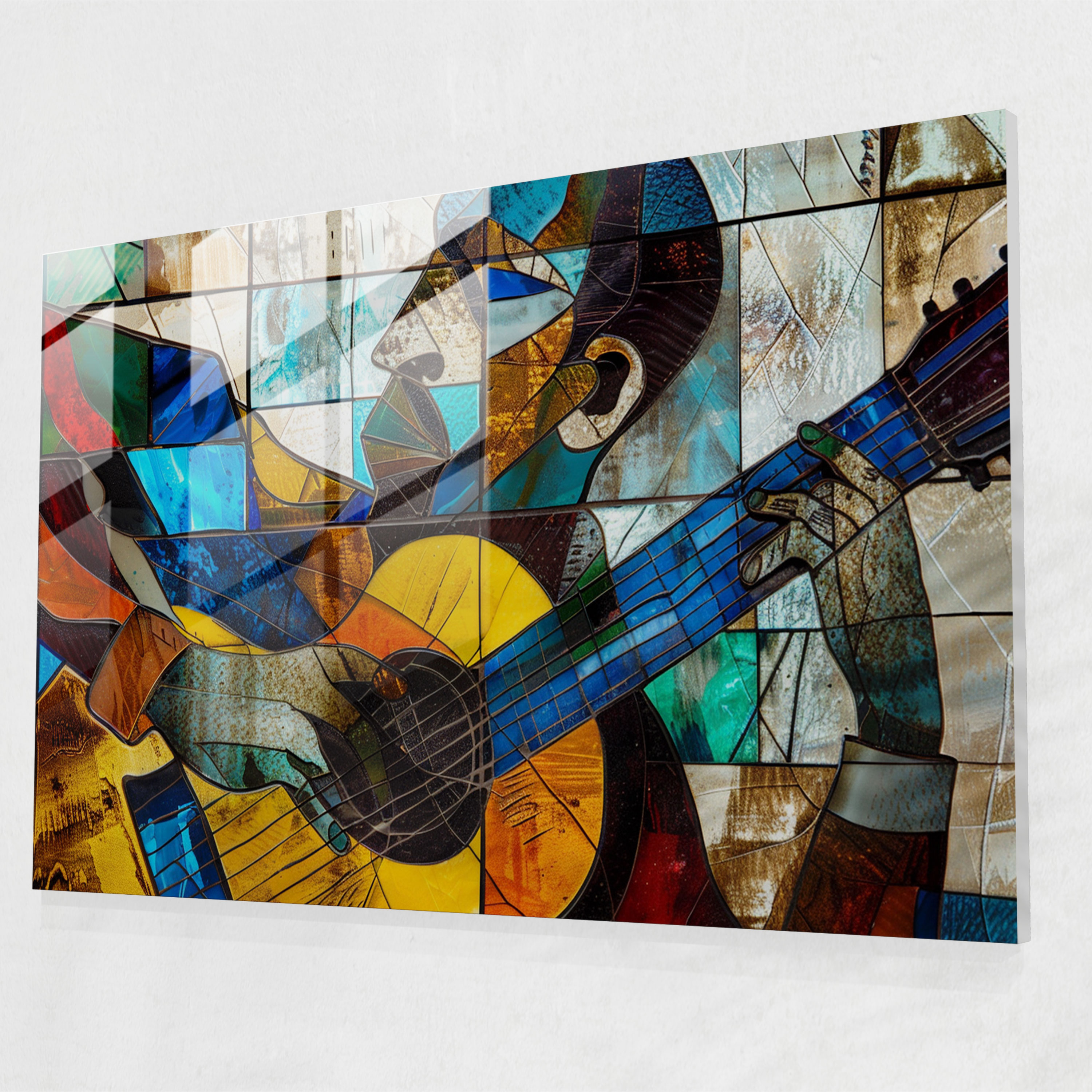 Pablo Picasso Glass Wall Art Wall Decoration - Pablo Picasso, Wall Decoration, Modern Art, Music
