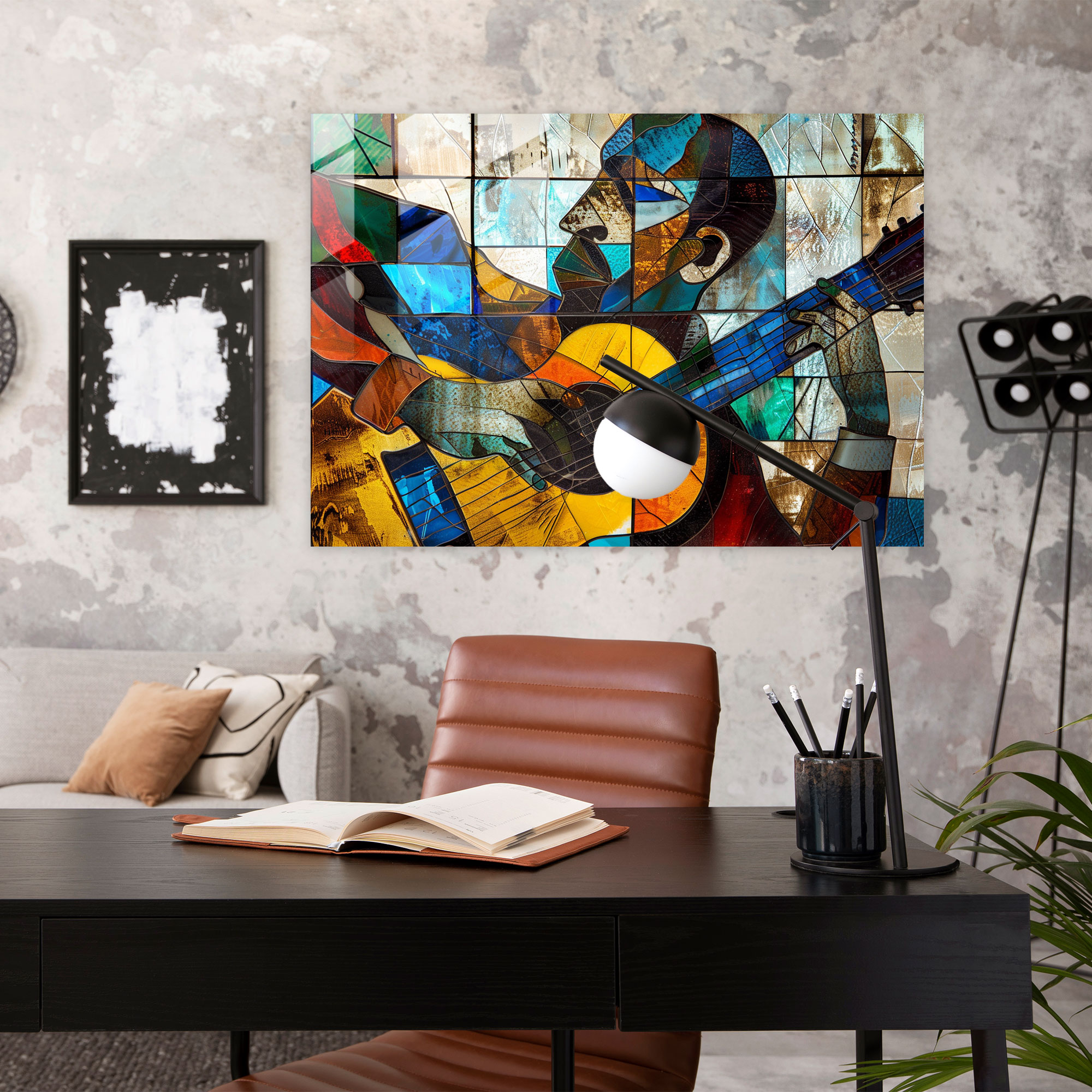 Pablo Picasso Glass Wall Art Wall Decoration - Pablo Picasso, Wall Decoration, Modern Art, Music