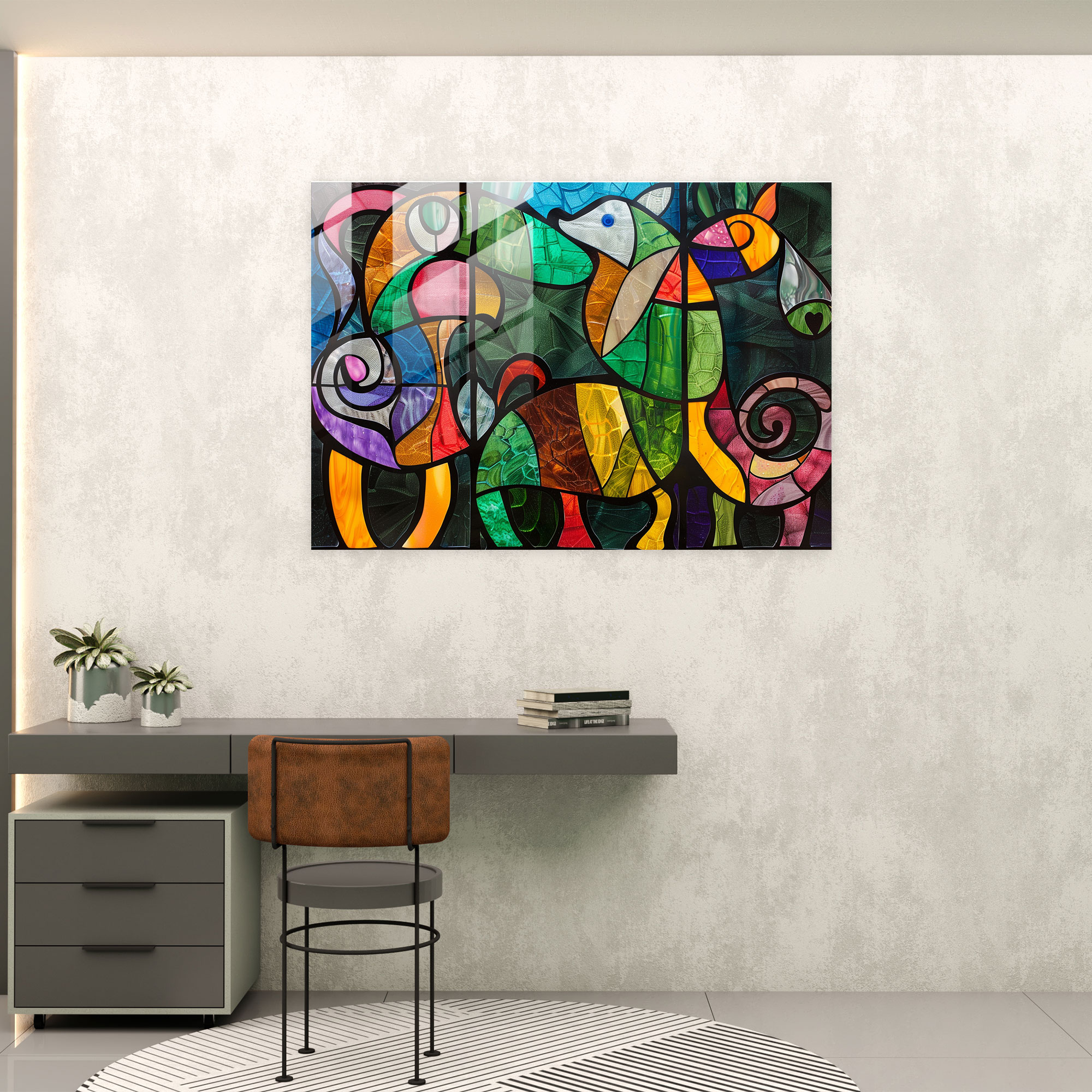 Pablo Picasso Glass Print Home Decoration - Pablo Picasso, Home Decoration, Glass Print, Modern Art