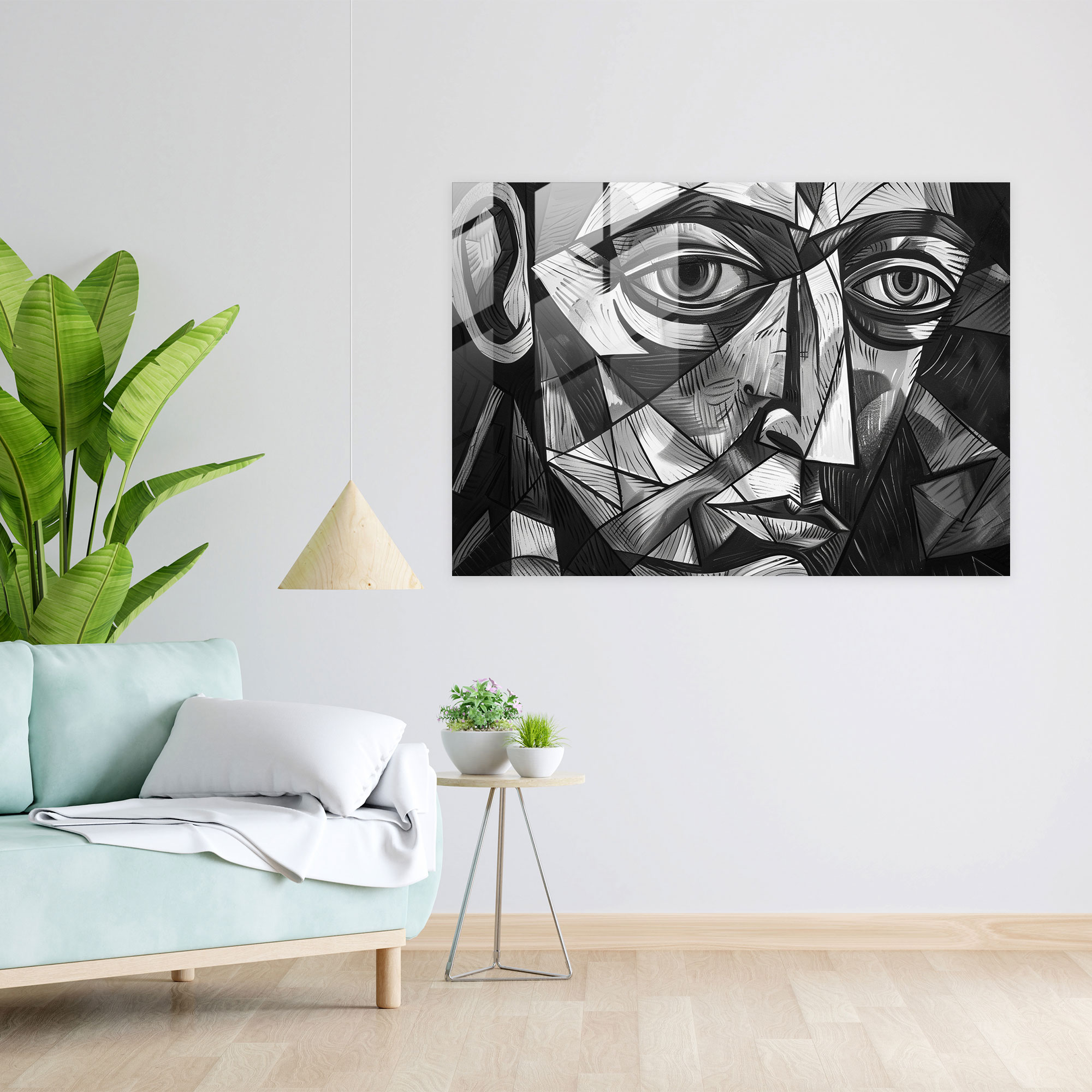 Pablo Picasso Glass Wall Art - Cubist Portrait - Pablo Picasso, Wall Decoration, Glass Wall Art, Pablo Picasso
