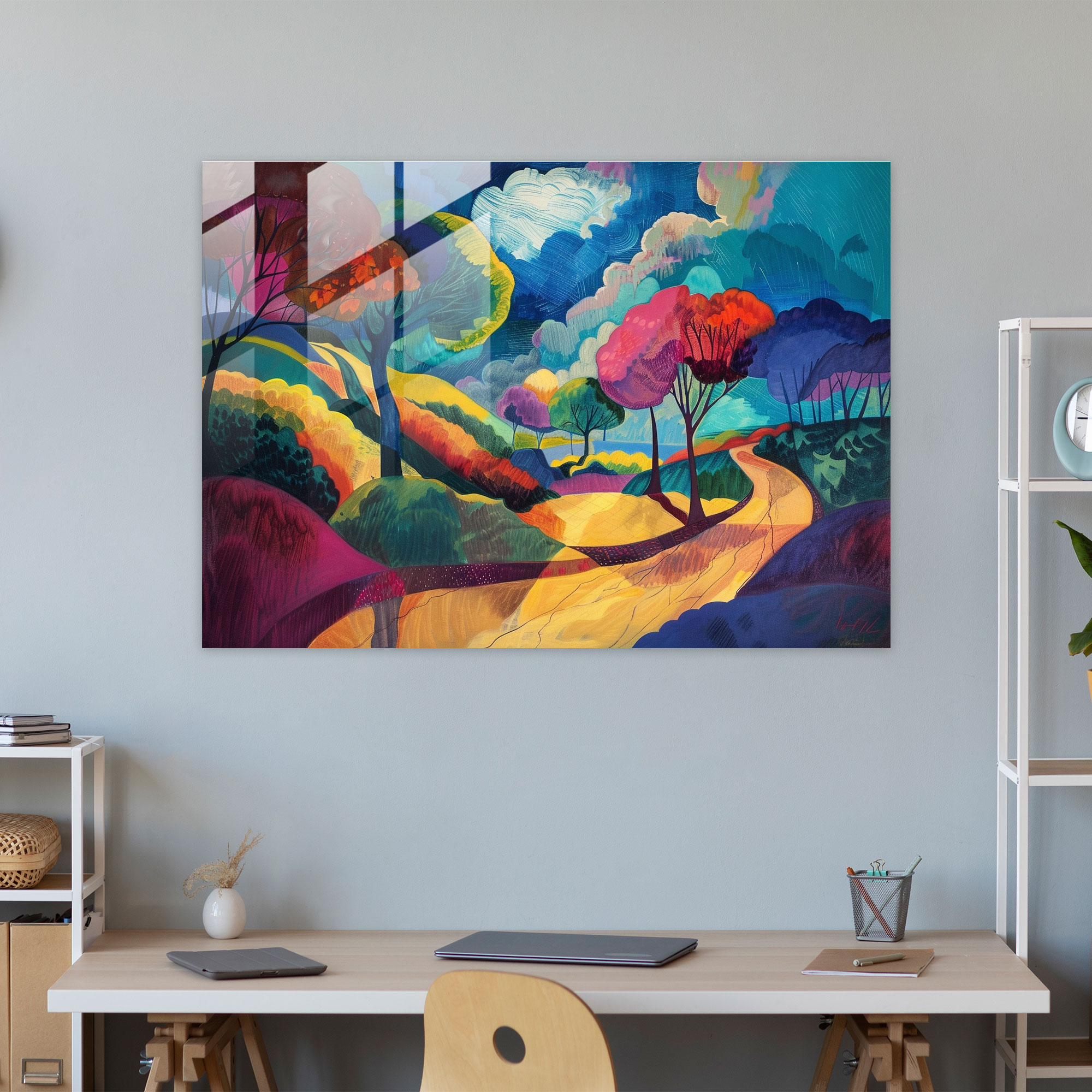 Pablo Picasso Home Decoration - Surreal Landscape - Pablo Picasso, Pablo Picasso, Glass Art, Home Decoration