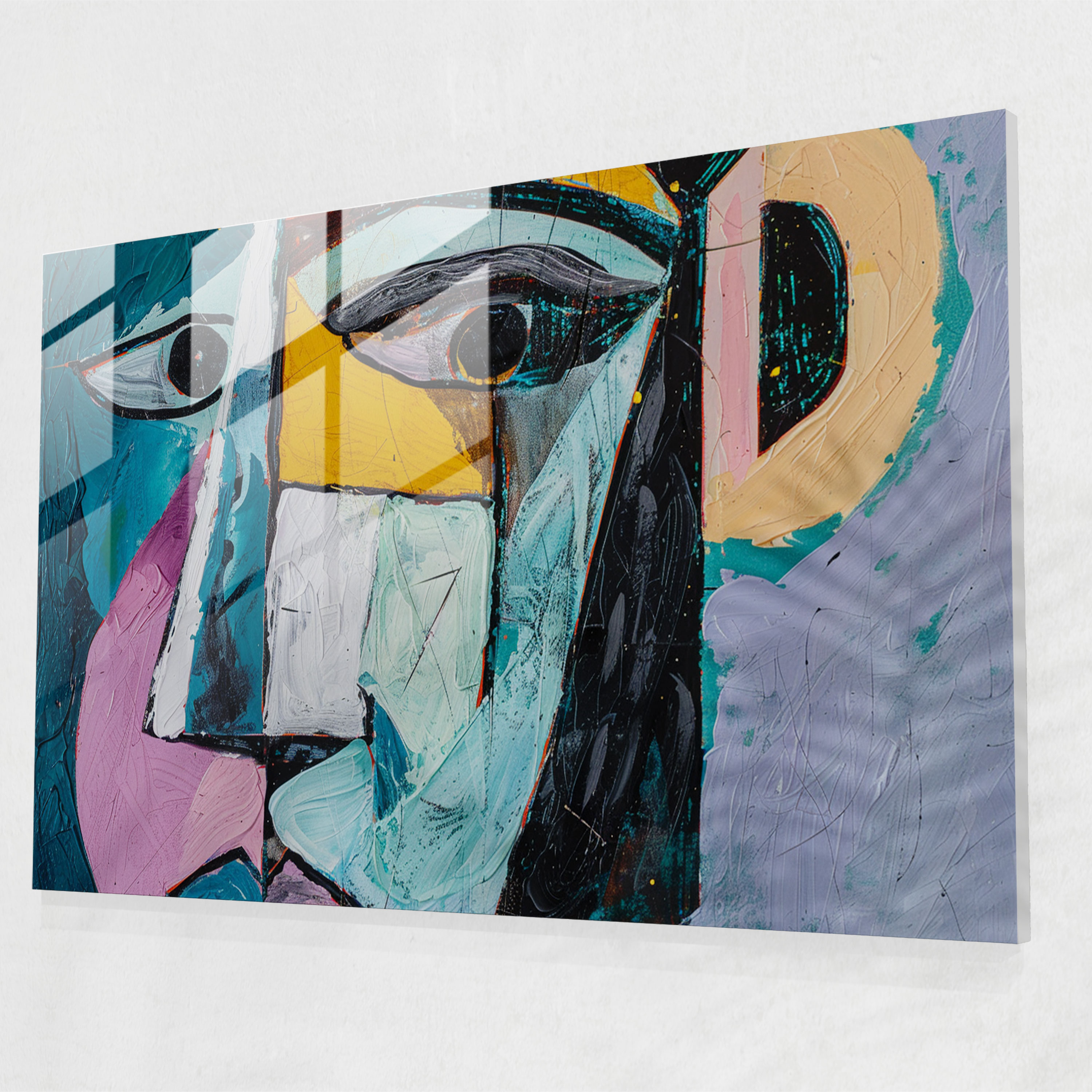Pablo Picasso Wall Decoration - Abstract Figure - Pablo Picasso, Wall Decoration, Pablo Picasso, Glass Art