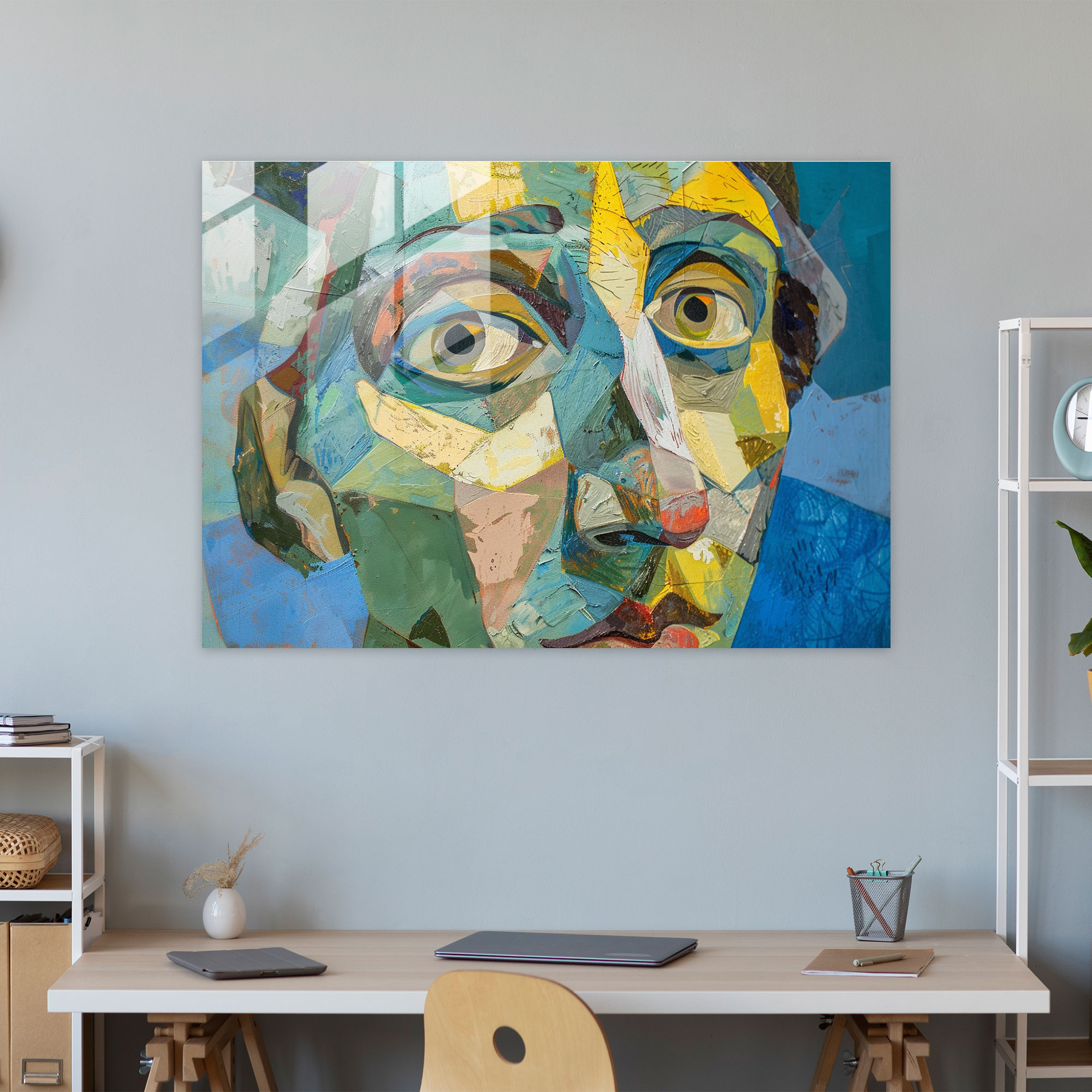 Pablo Picasso Glass Wall Art - Surrealist Portrait - Pablo Picasso, Glass Wall Art, Pablo Picasso, Glass Art