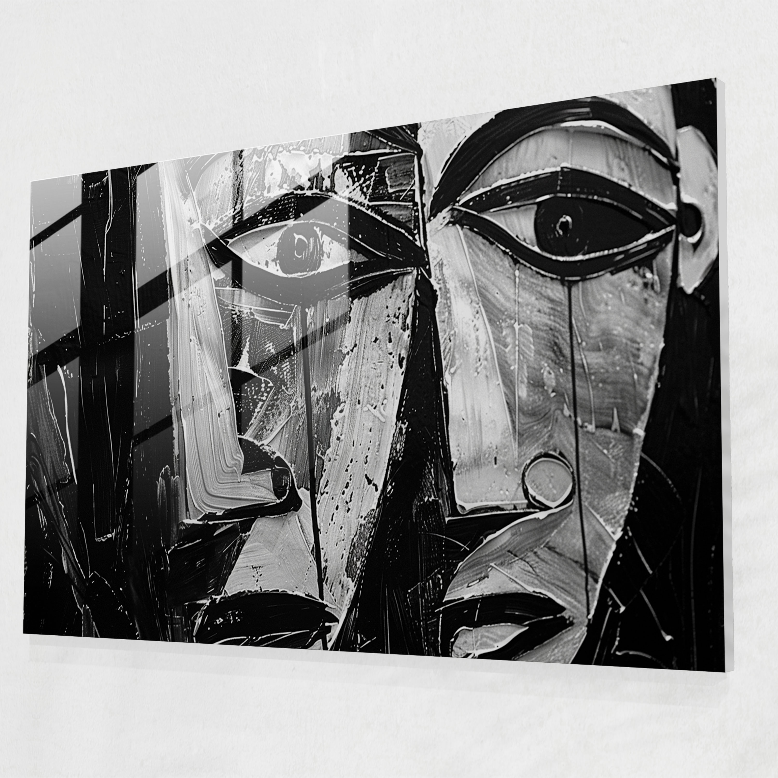 Pablo Picasso Wall Decoration - Abstract Faces - Pablo Picasso, Modern Art, Pablo Picasso, Glass Print