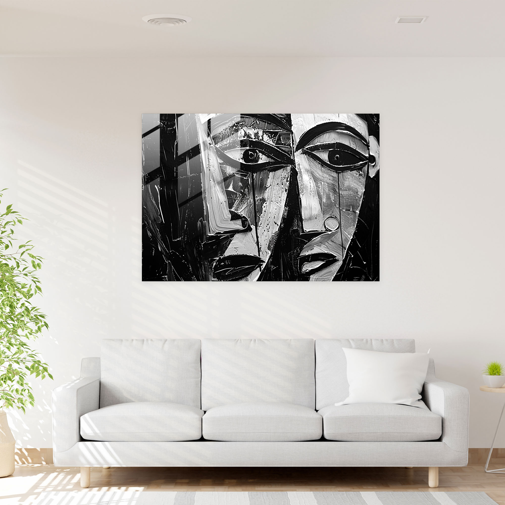 Pablo Picasso Wall Decoration - Abstract Faces - Pablo Picasso, Modern Art, Pablo Picasso, Glass Print