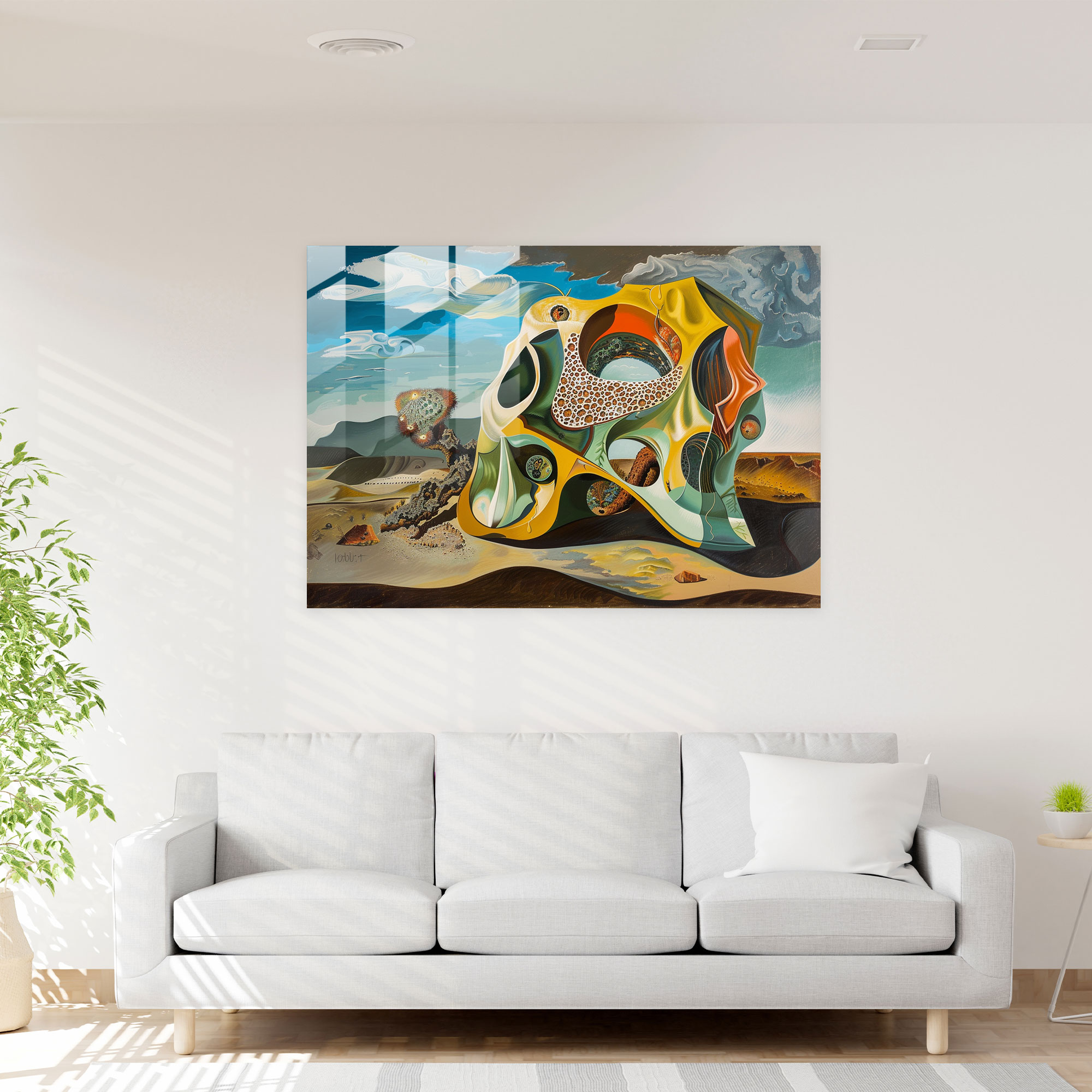Pablo Picasso Glass Art - Surrealist Nature - Pablo Picasso, Glass Art, Home Decoration, Wall Decoration