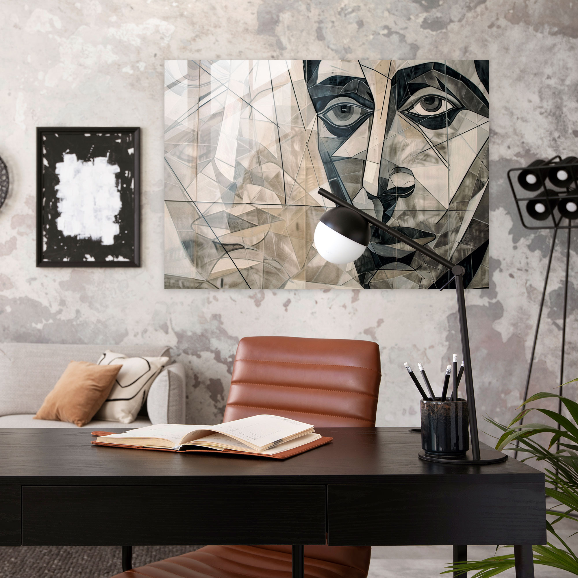 Pablo Picasso Glass Wall Art - Cubist Portrait - Pablo Picasso, Glass Print, Home Decoration, Modern Art